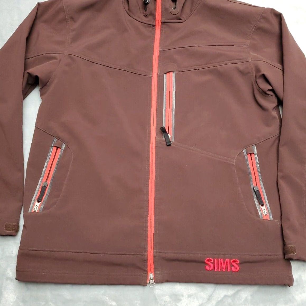 Vintage Simms Jacket Mens M Brown Softshell Fleece Lined Western Outdoors Fishing READ Size US M / EU 48-50 / 2 - 2 Thumbnail