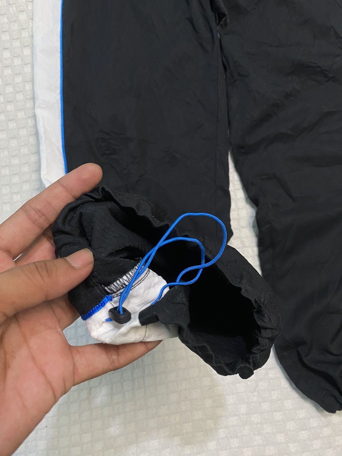 Carhartt Wip × Nike 💥VINTAGE NIKE SUPER BAGGY NYLON 90S WIDE LEG TRACK PANTS Y2K Size US 30 / EU 46 - 7 Thumbnail