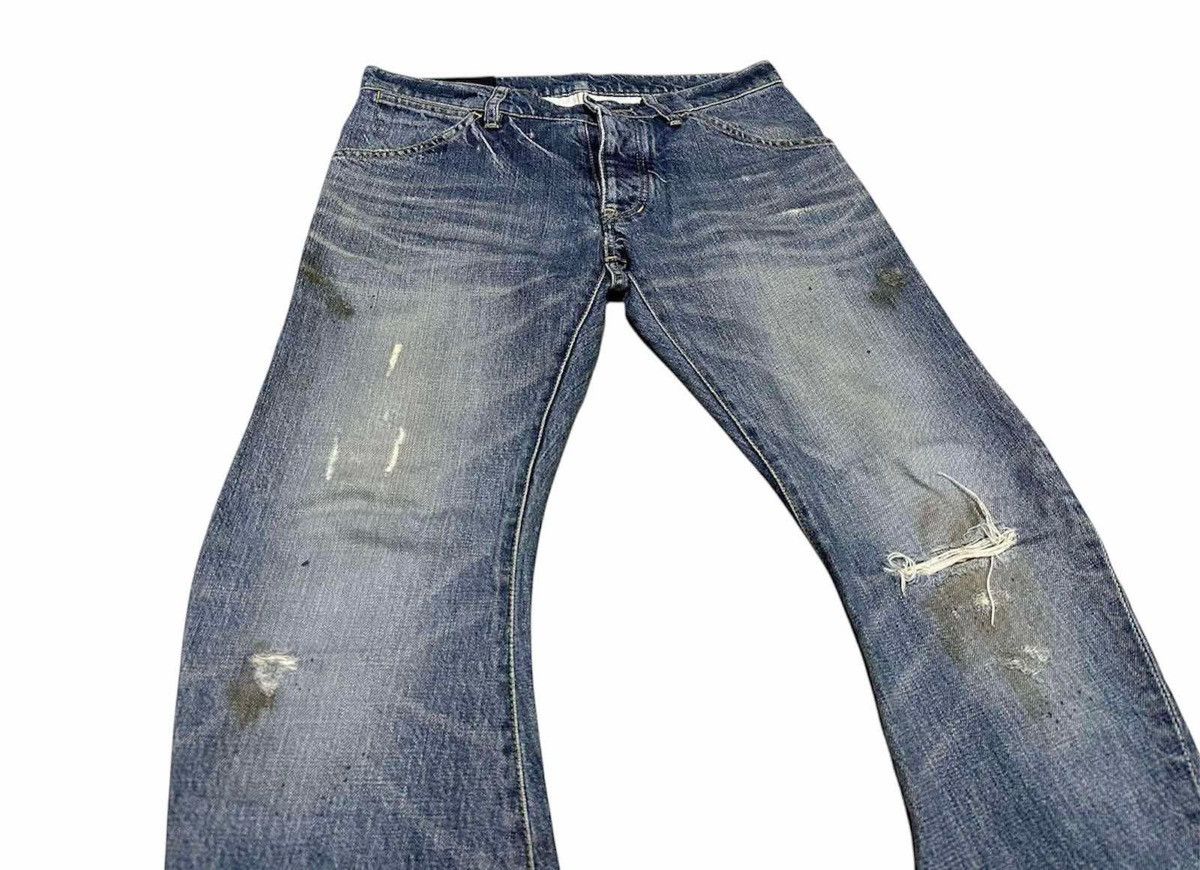 Attachment 🔥Sick Y2K Attachment Flared Denim J Cut Curved Distressed Size US 32 / EU 48 - 2 Thumbnail