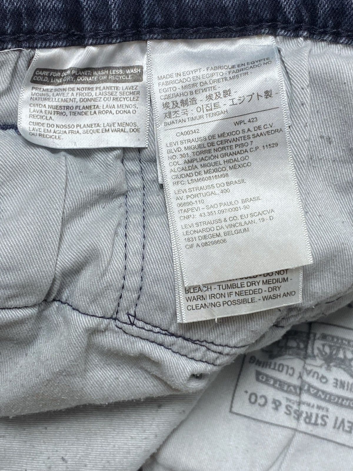 Jean Vintage LEVI'S PREMIUM Blue Navy Wash Jeans Size US 35 - 8 Thumbnail