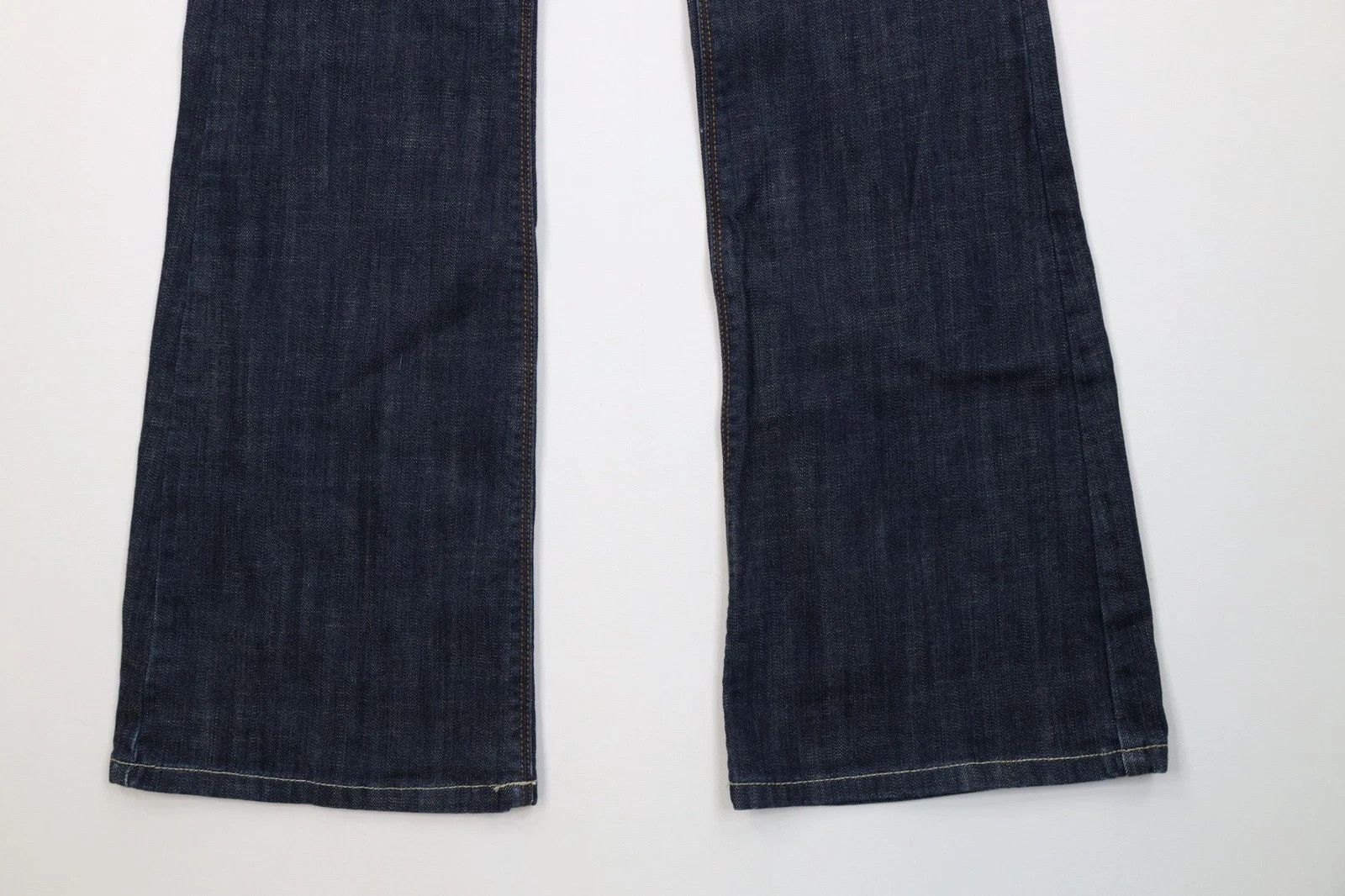 Vintage Vintage Y2K Streetwear Flared Wide Leg Denim Jeans Indigo Size 28" / US 6 / IT 42 - 4 Thumbnail