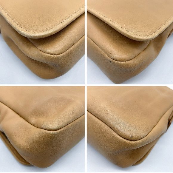 Coach Coach Cowhide Leather Crossbody Messenger Bag in Tan Size ONE SIZE - 5 Thumbnail