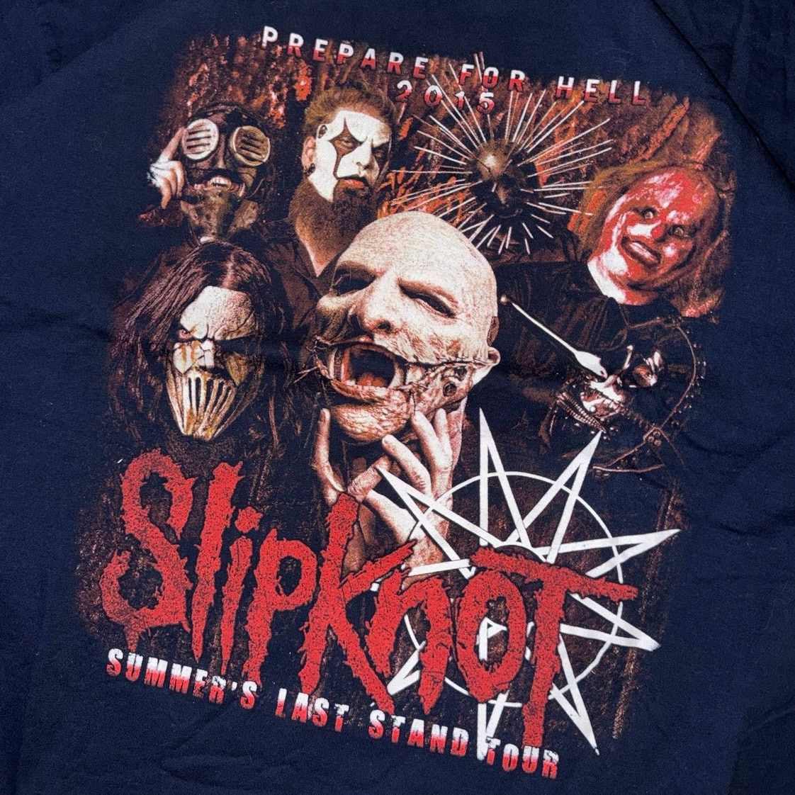Slipknot Slipknot 2015 Prepare For Hell Tour T-Shirt Size Mens XXL Size US XXL / EU 58 / 5 - 3 Thumbnail