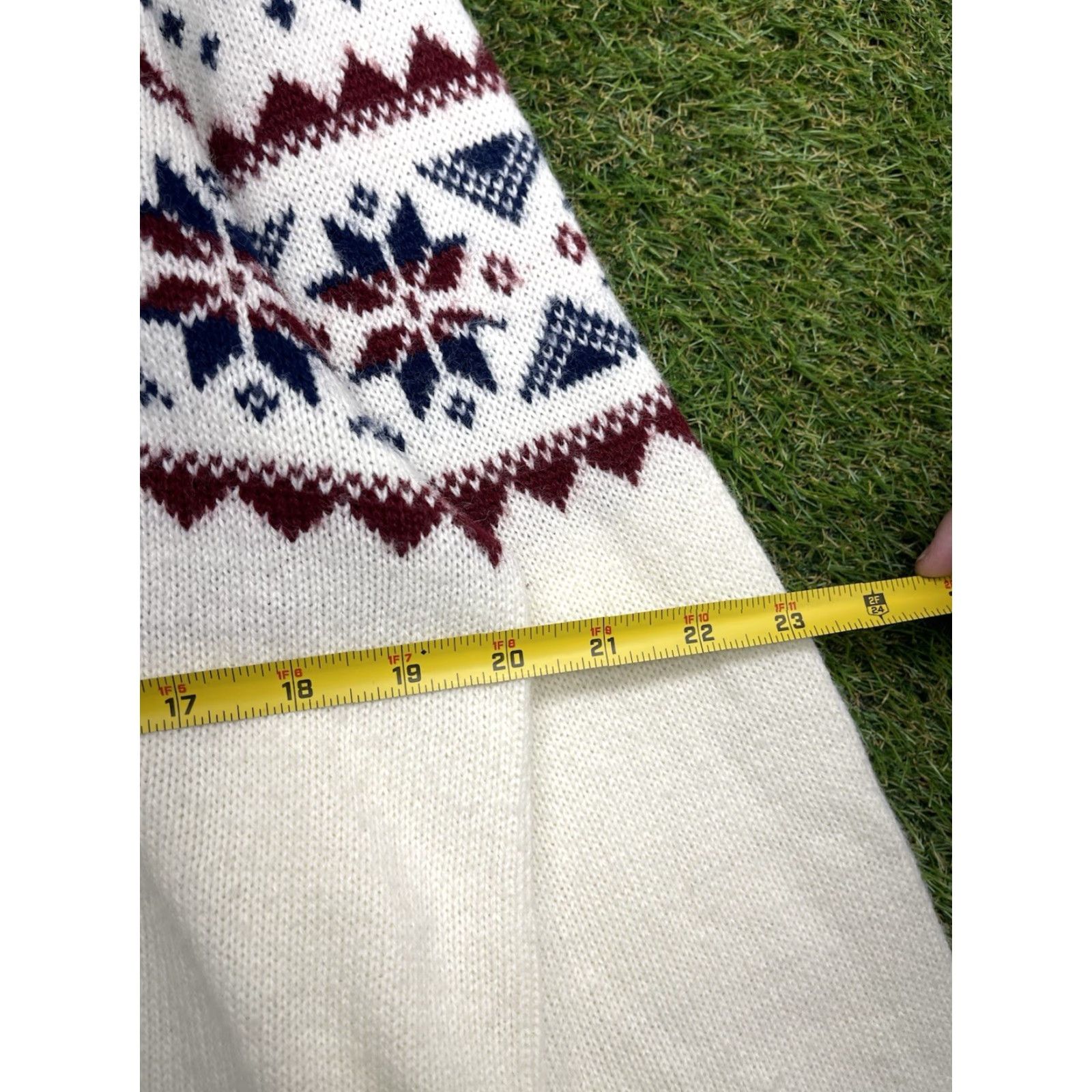 Sears VINTAGE Sears Sweater Mens XL Crew Neck Knit Solid White 80s 90s Classic Winter Fall Knit Style Pullover Regular Size US XL / EU 56 / 4 - 4 Thumbnail