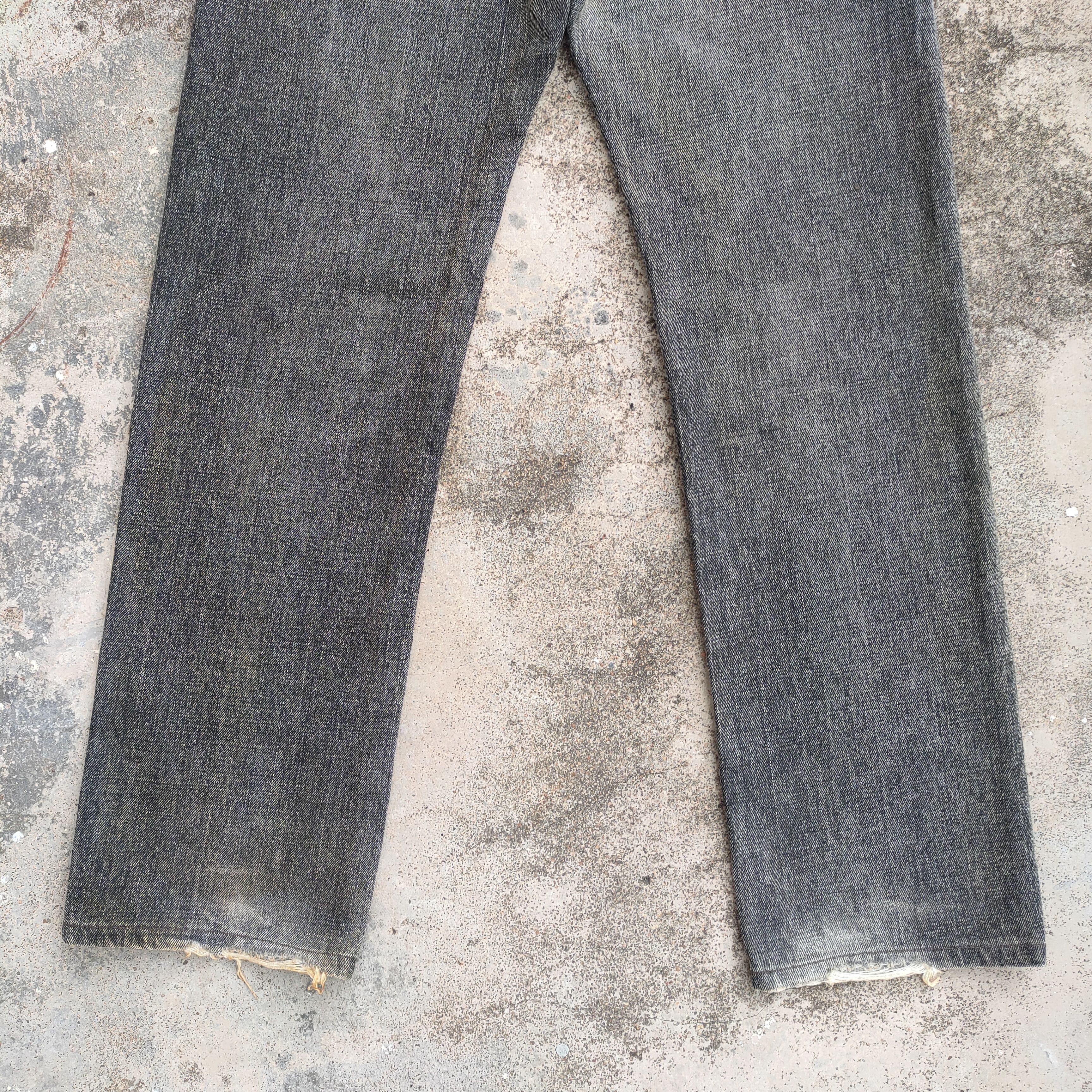 Japanese Brand × Jean VINTAGE JAPANESE FADED BLACK RIPPED JEANS DENIM PANTS Size US 30 / EU 46 - 9 Thumbnail