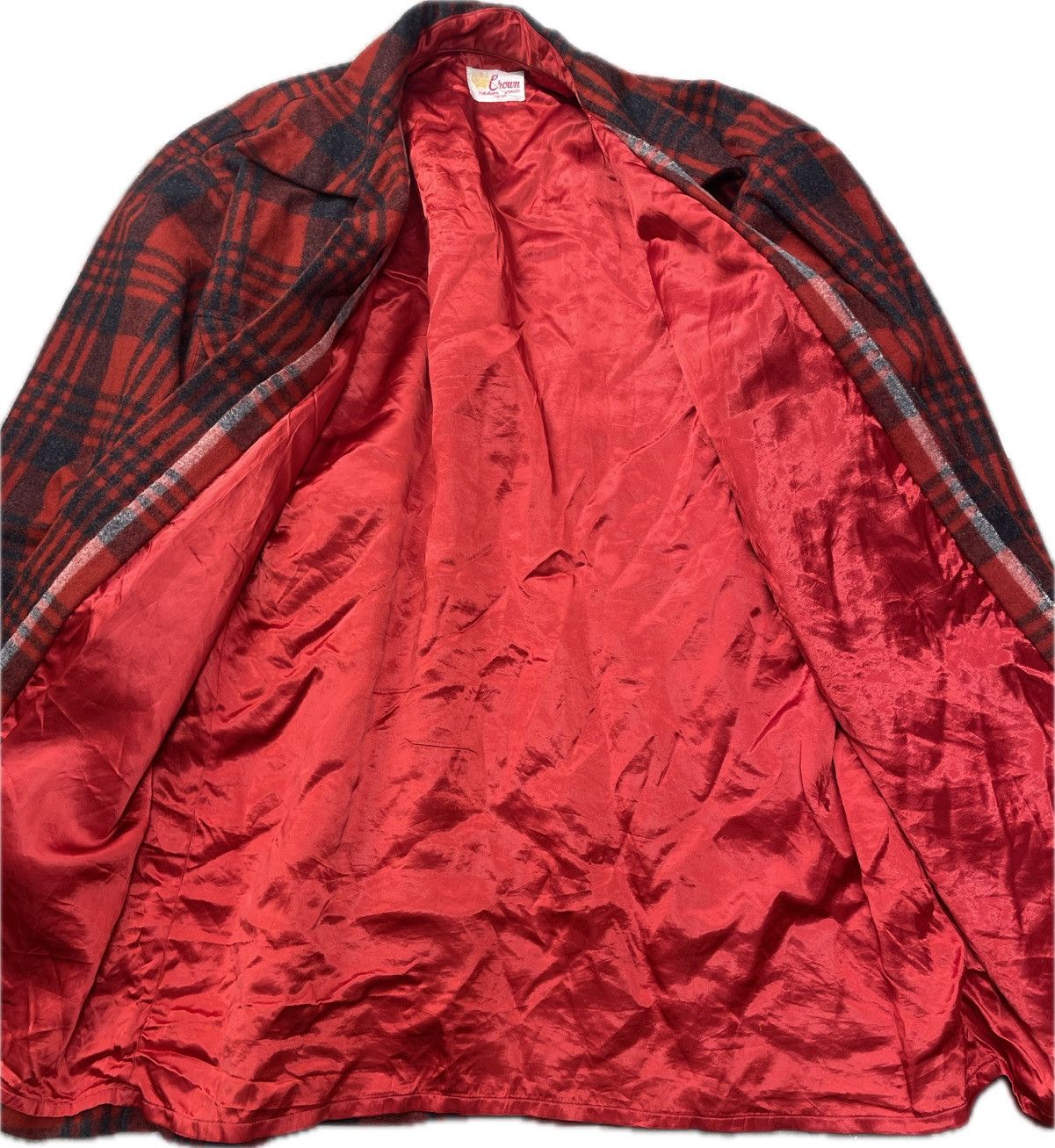 Japanese Brand × Vintage 60’s Loop Collar Crown Japanese Flannel Shirt Size US L / EU 52-54 / 3 - 3 Thumbnail