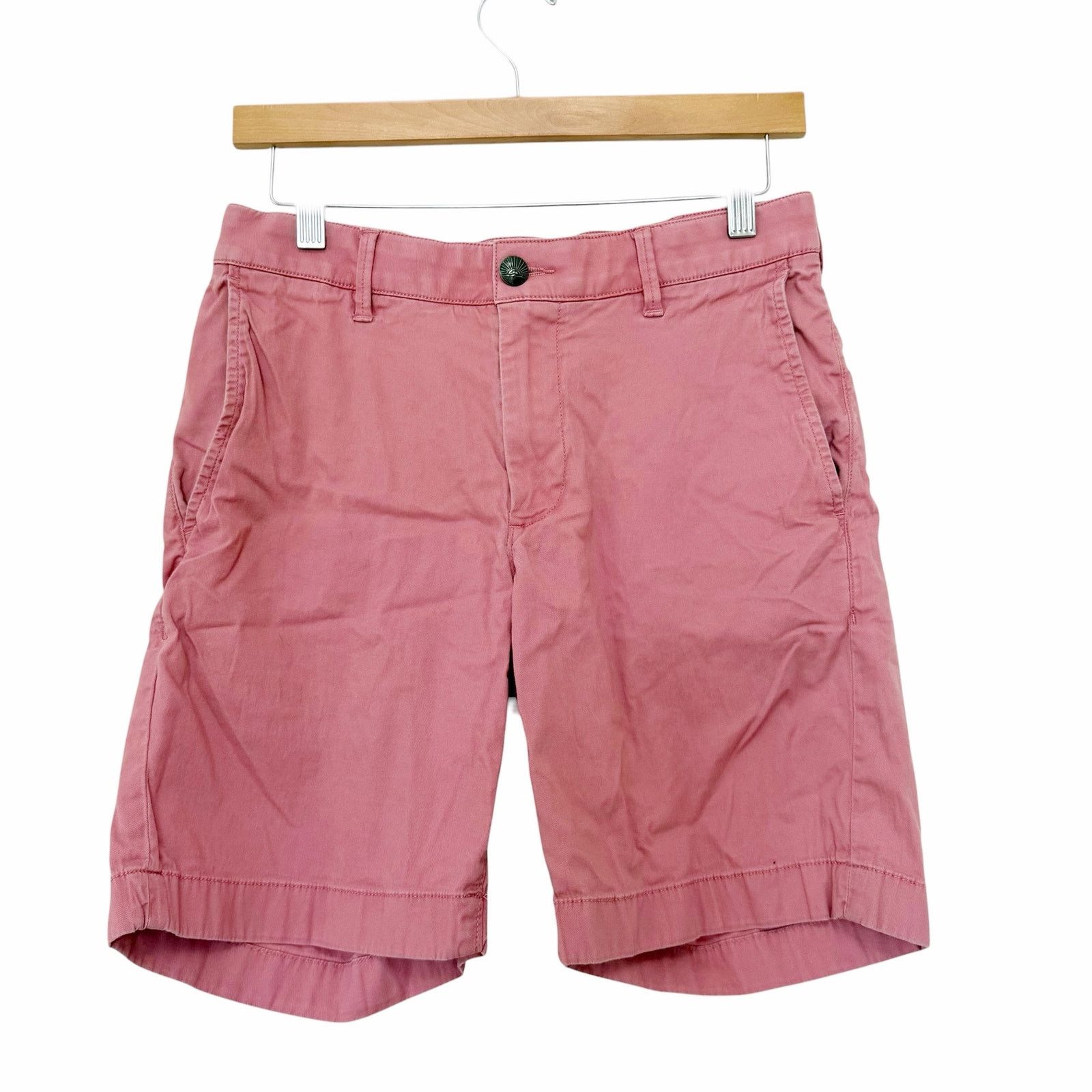 Faherty Faherty Pink Salmon Flat Front Chino Shorts Sz 29 Size US 29 - 1 Thumbnail