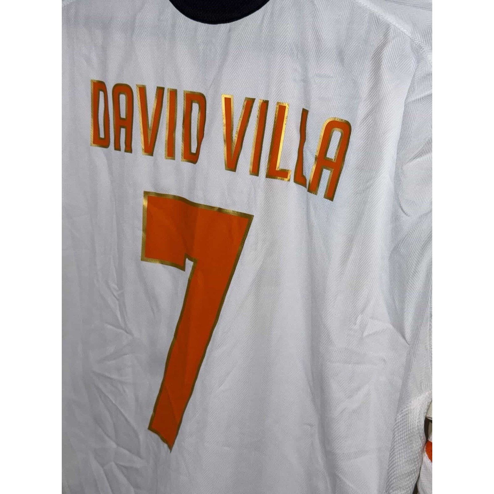 Nike Nike Valencia 2004-05 Home Jersey David Villa #7 Size US L / EU 52-54 / 3 - 6 Thumbnail