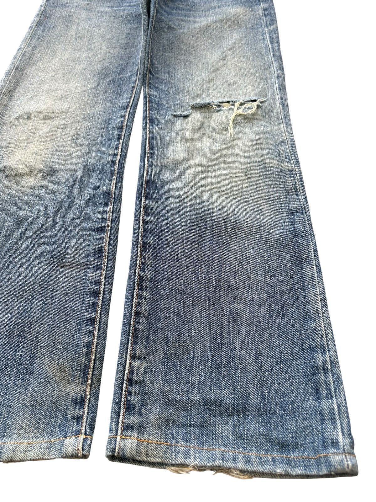 Levi's Y2K Levis 501 Mud Wash Distress Loose Jeans Size US 33 - 6 Thumbnail