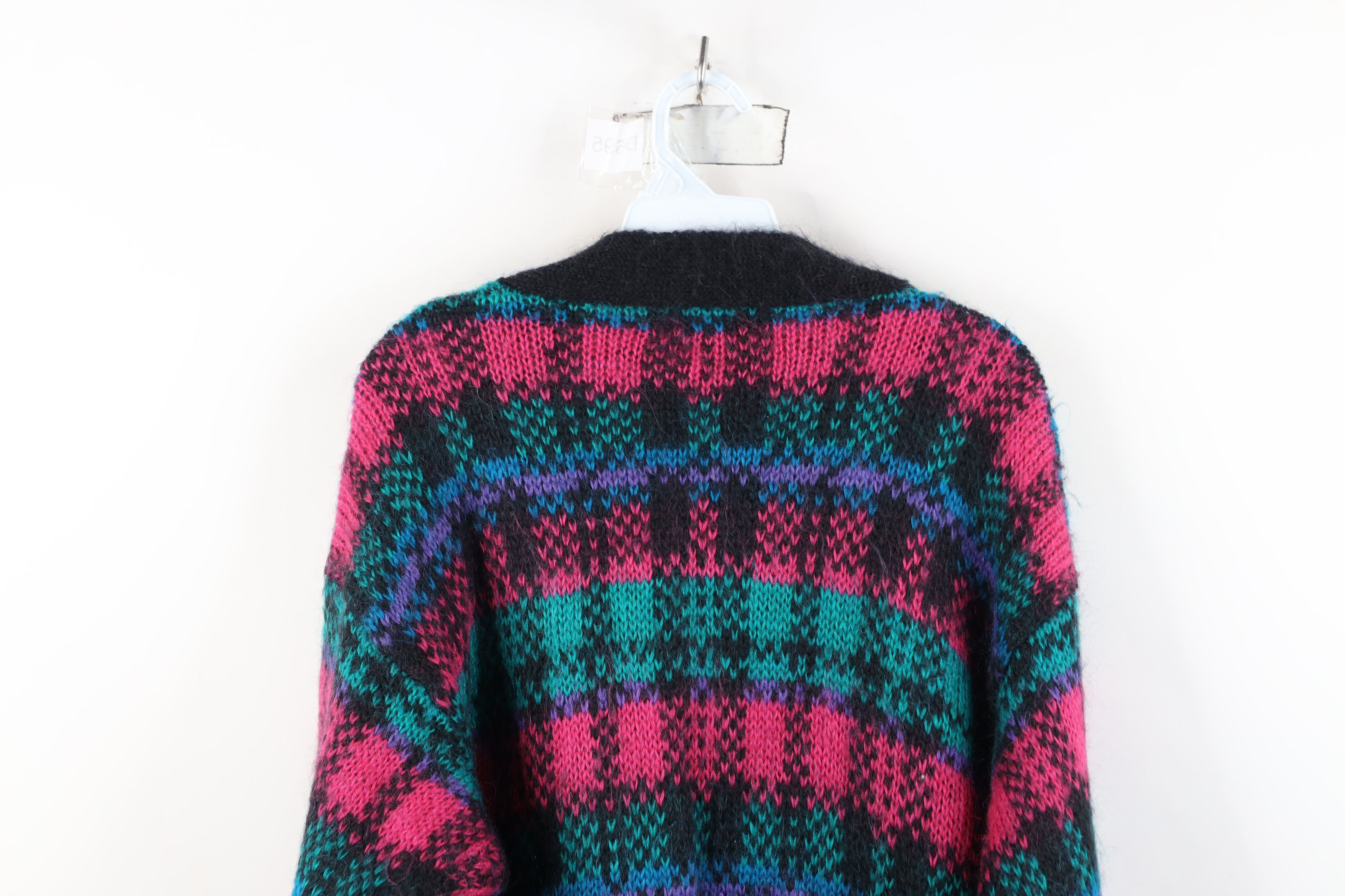 Vintage Vintage 90s Streetwear Mohair Wool Knit Cardigan Sweater Size L / US 10 / IT 46 - 11 Thumbnail