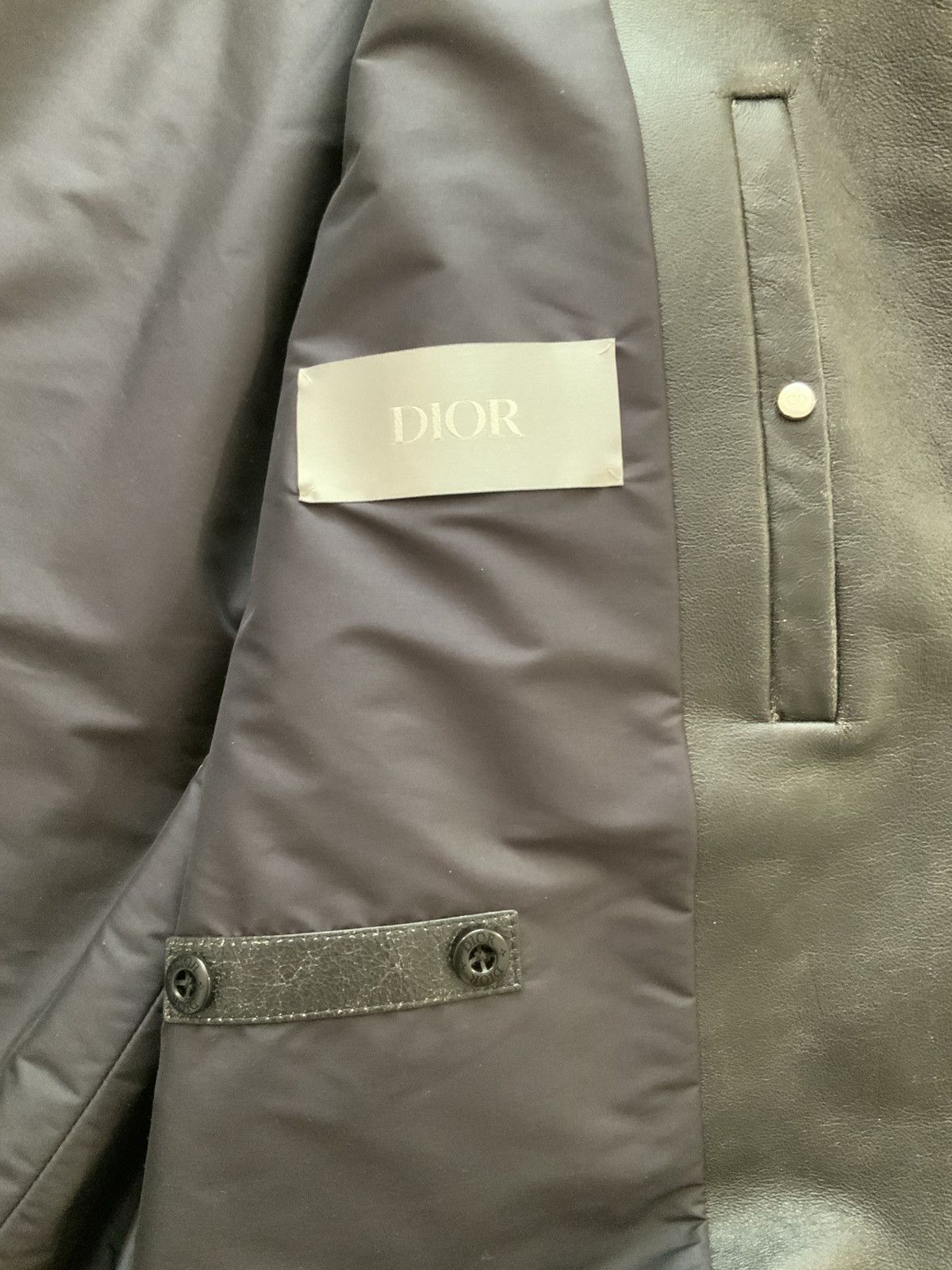 Dior × Stone Island Dior x Stone Island Leather Field Jacket Size US M / EU 48-50 / 2 - 16 Thumbnail