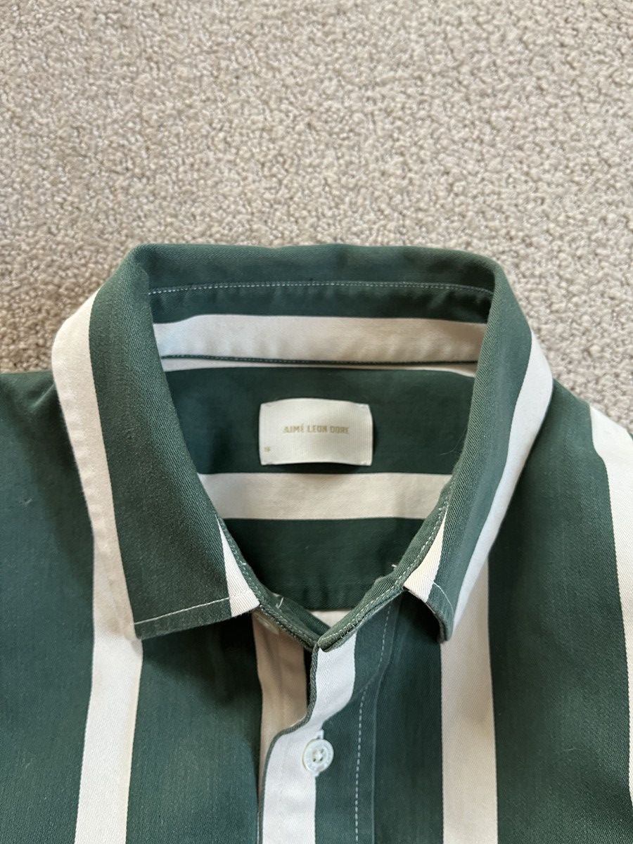 Aime Leon Dore Rare green Stripe Button Up Size US S / EU 44-46 / 1 - 7 Thumbnail