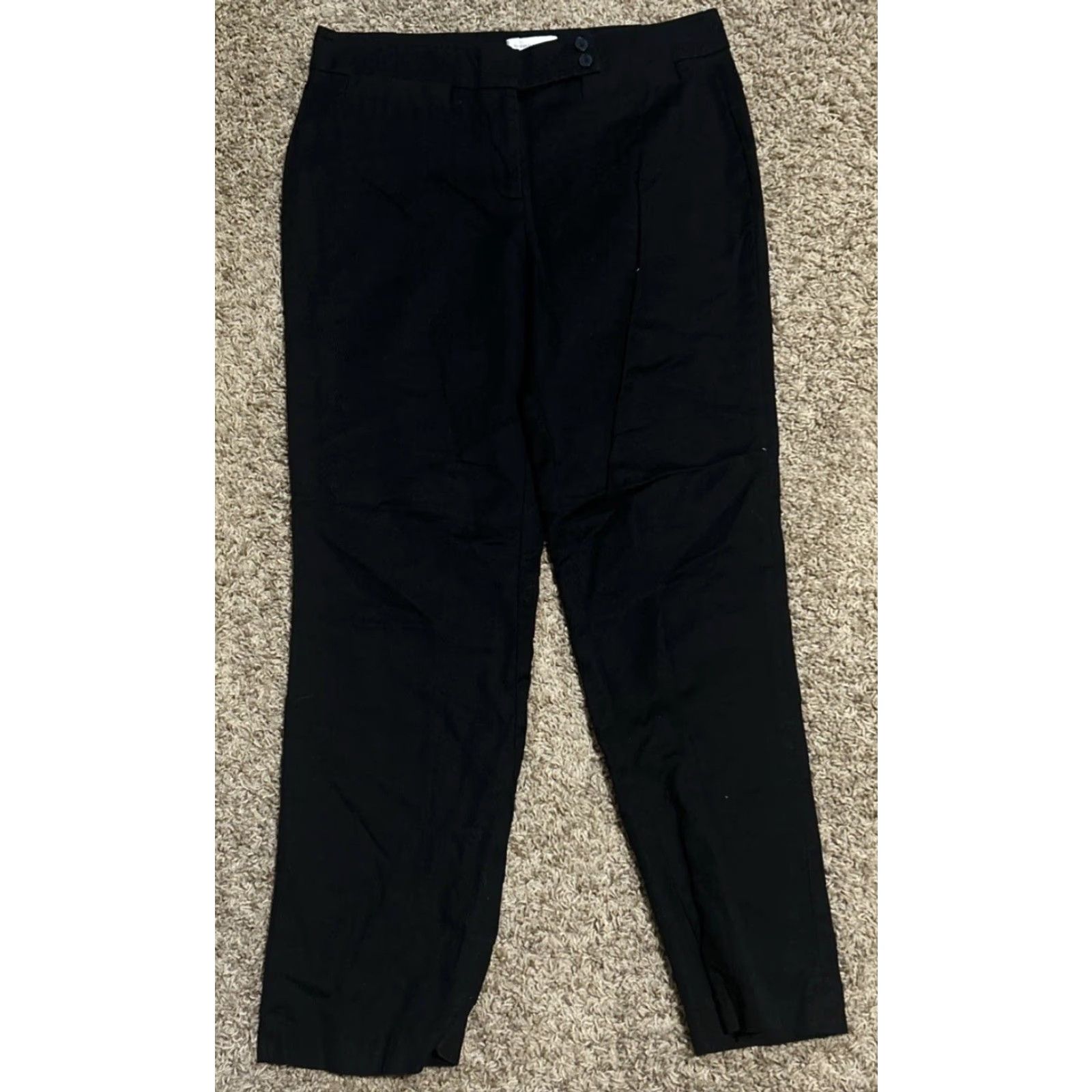 Vintage Christopher & Banks Pants Women's Regular Size 10 Black Straight Leg Dress Pants 33x30 EUC Size 32" / US 10 / IT 46 - 2 Thumbnail