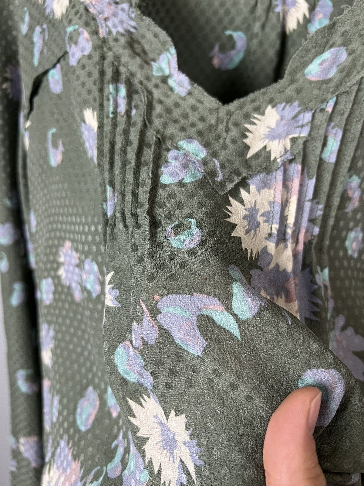 Zadig & Voltaire (M) Zadig & Voltaire Tina print silk women blouse rare Size M / US 6-8 / IT 42-44 - 5 Thumbnail