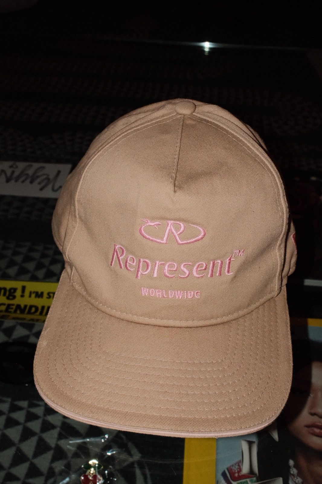 Represent Clo. represent pink and tan snapback hat Size ONE SIZE - 1 Thumbnail