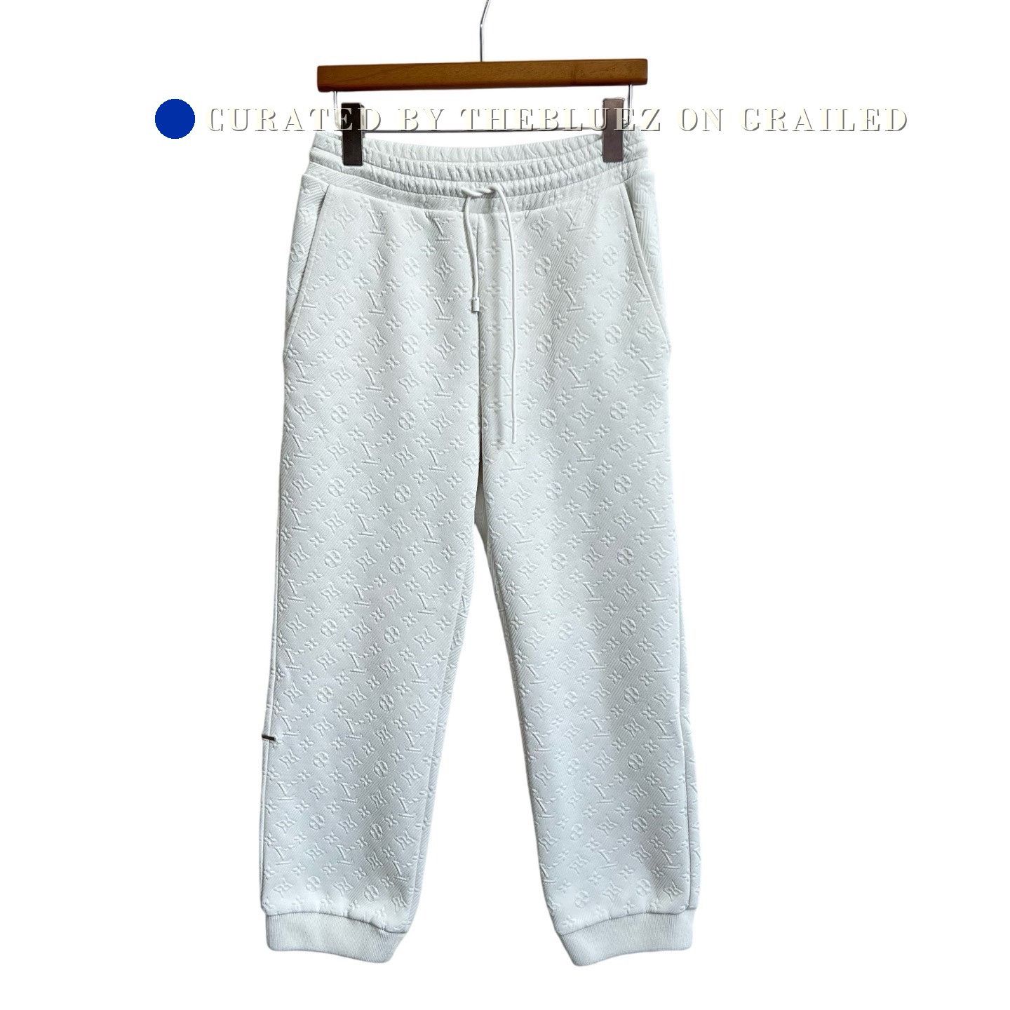 Louis Vuitton Louis Vuitton White Monogram Jogger Pants Size US 29 - 1 Thumbnail