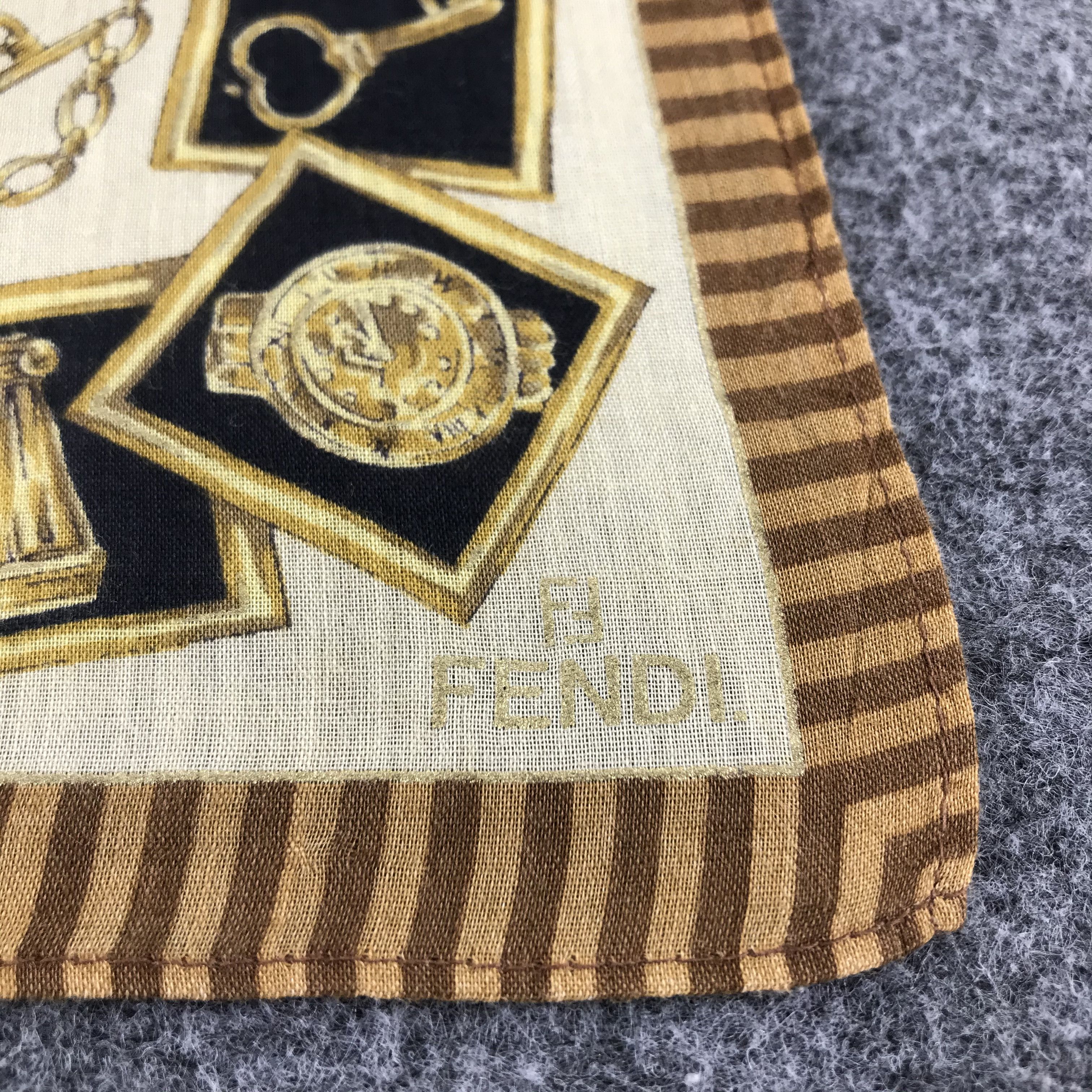 Japanese Brand Fendi Handkerchief Neckerchief Bandana H395 Size ONE SIZE - 4 Thumbnail
