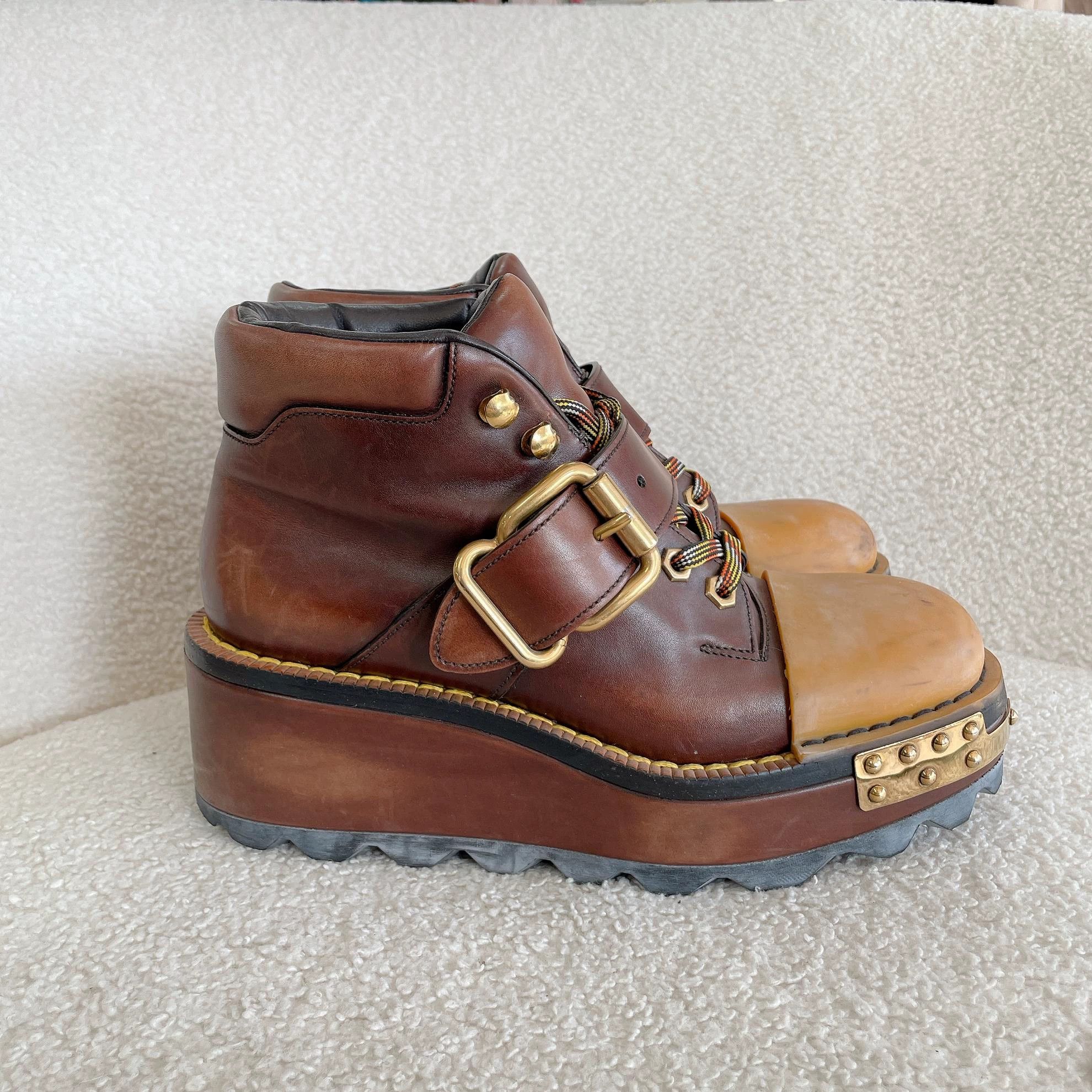 Prada Prada 1947 color blocked platform 37 EU Size US 7 / IT 37 - 4 Thumbnail