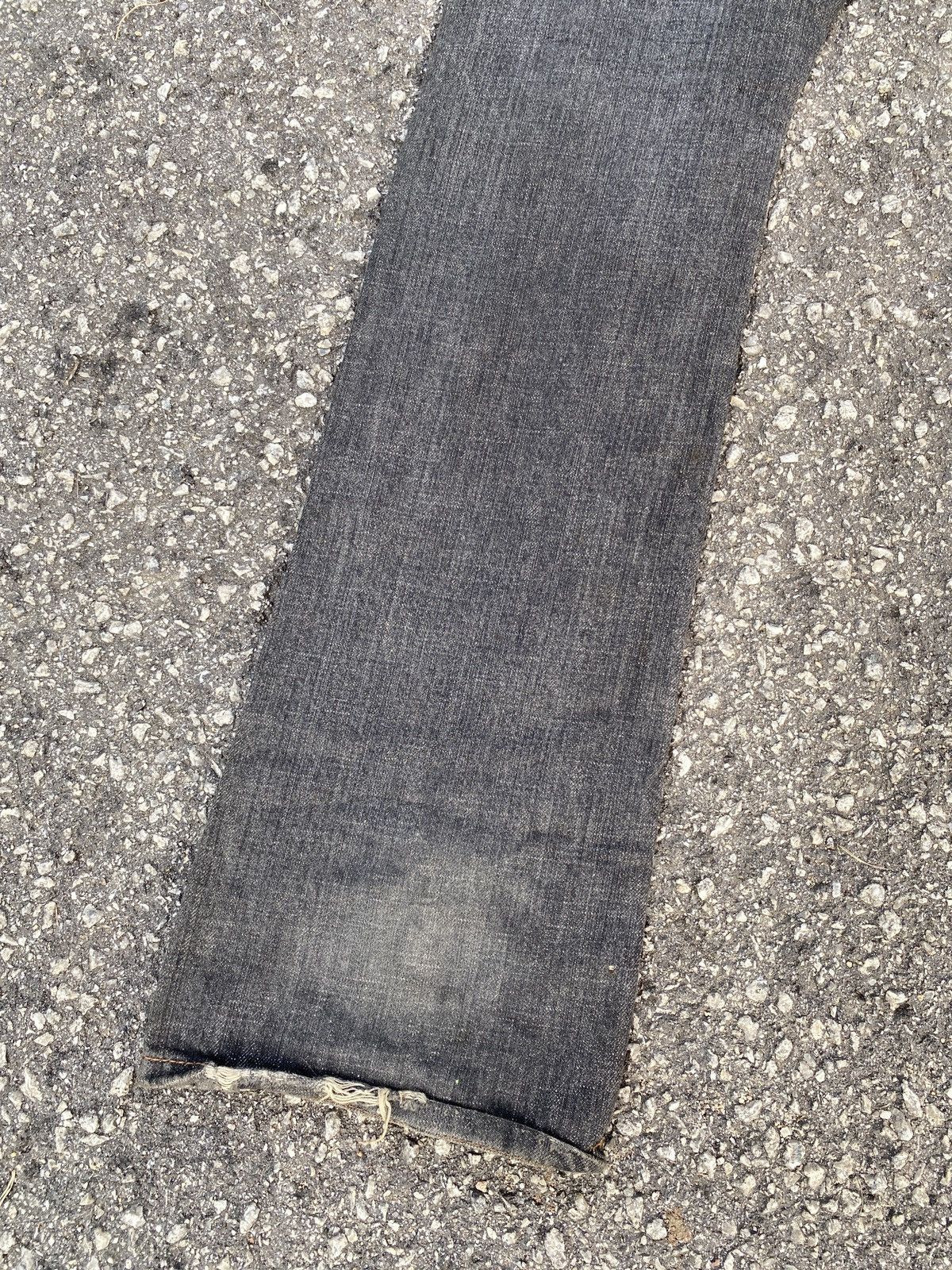 If Six Was Nine × Japanese Brand × Le Grande Bleu (L.G.B.) Flare Vintage Steen Blue Patchwork Distressed Denim Size US 31 - 9 Thumbnail