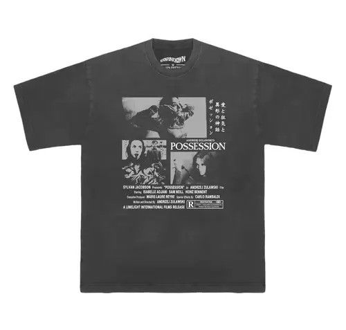 Japanese Brand "Possession" Horror Movie Graphic Printed Cotton Tshirt Size US XXL / EU 58 / 5 - 2 Thumbnail