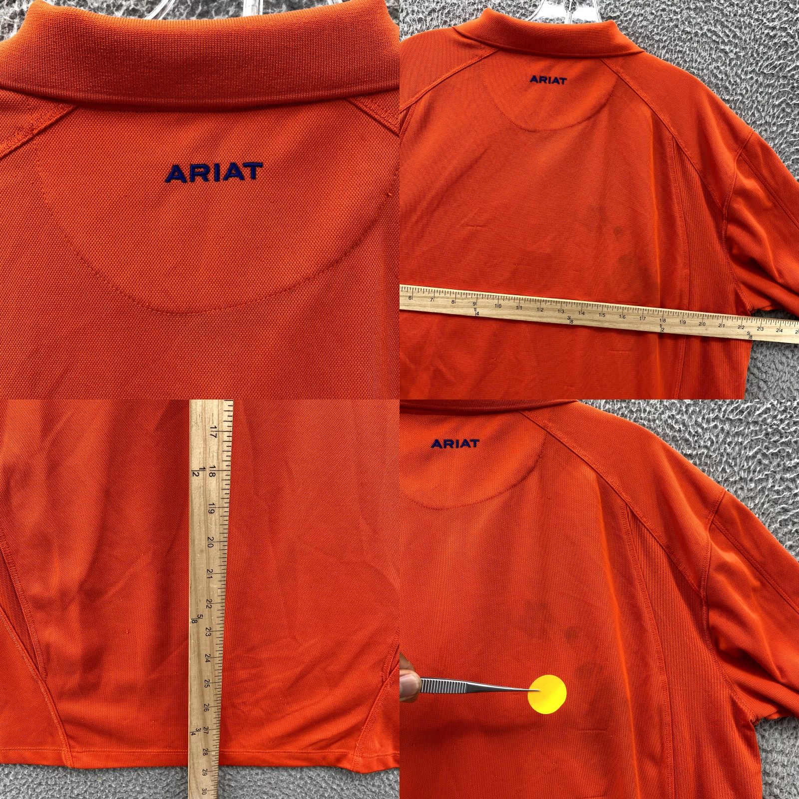 Ariat Ariat Tek Heat Series Polo Shirt Men's Large Orange Performance Workwear Cowboy Polo Shirt Orange Ariat Nike? Size US L / EU 52-54 / 3 - 8 Thumbnail