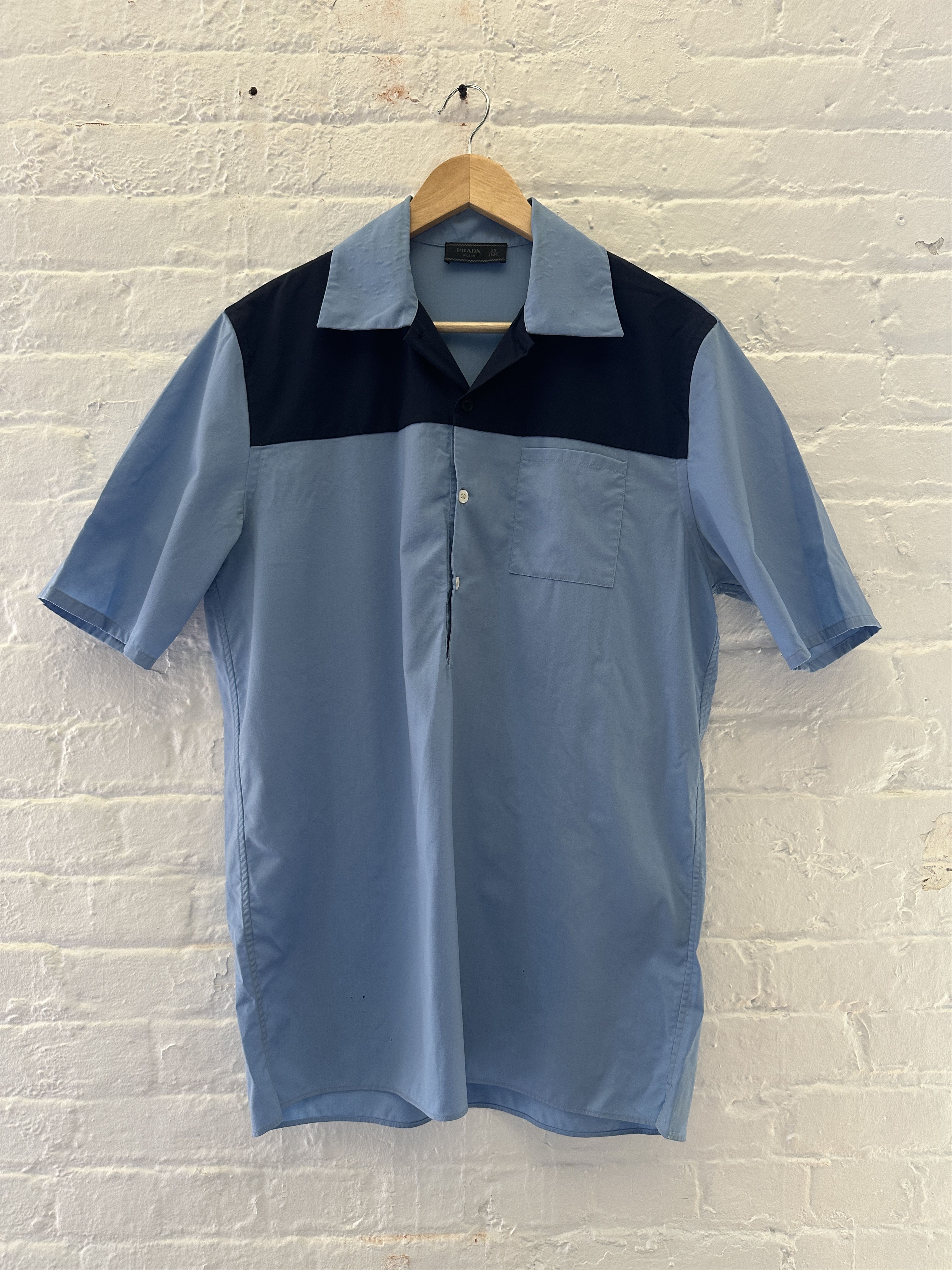 Prada Prada Camp Collar Button Up Shirt Size US S / EU 44-46 / 1 - 1 Thumbnail