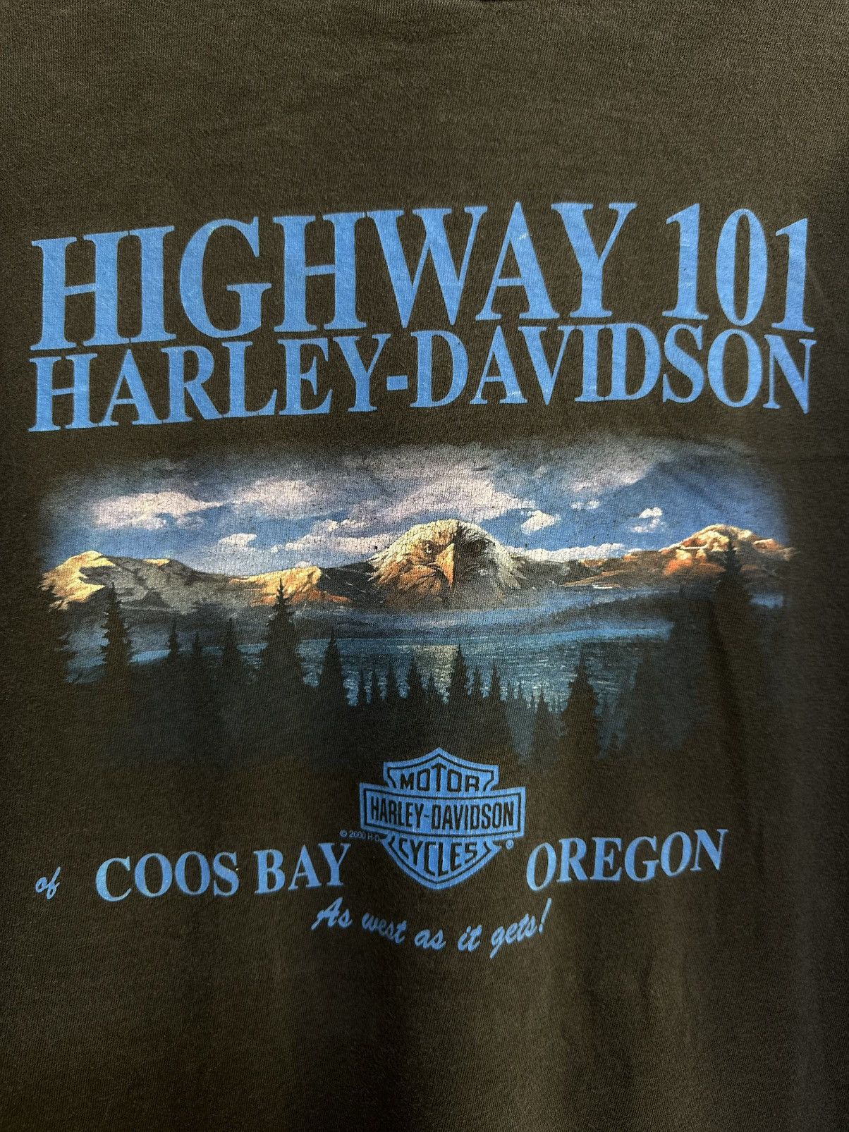 Harley Davidson Thrashed Vintage Harley Davidson Pocket Faded Tee Size US XL / EU 56 / 4 - 2 Thumbnail