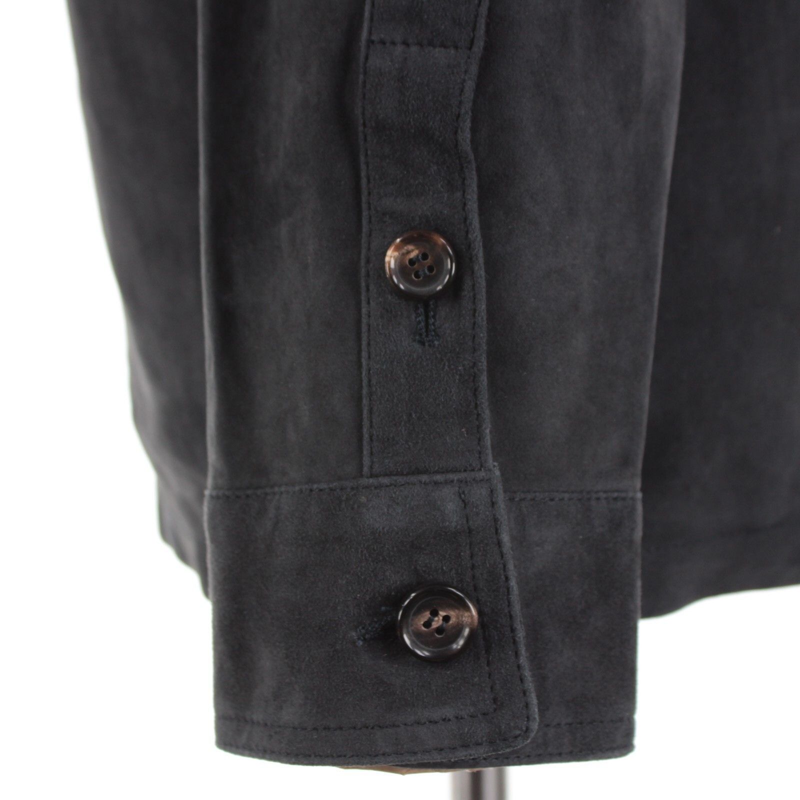 Luciano Barbera Luciano Barbera Overshirt Size M US In Blue Suede Size US M / EU 48-50 / 2 - 3 Thumbnail