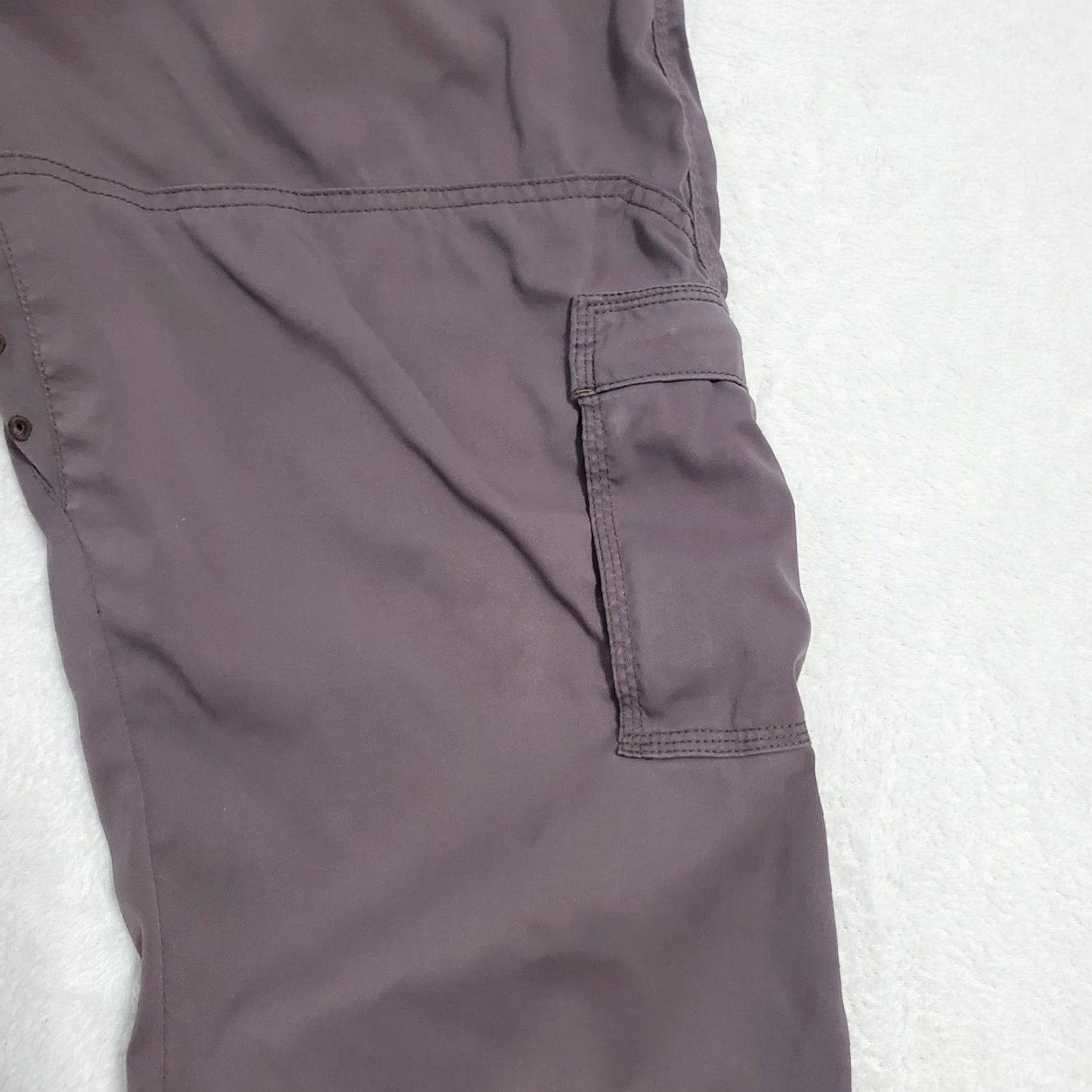 Prana Prana Pants Men LRGx32L Brown Cargo Hiking Lightweight Roll Up Leg Outdoor Size US 33 - 5 Thumbnail