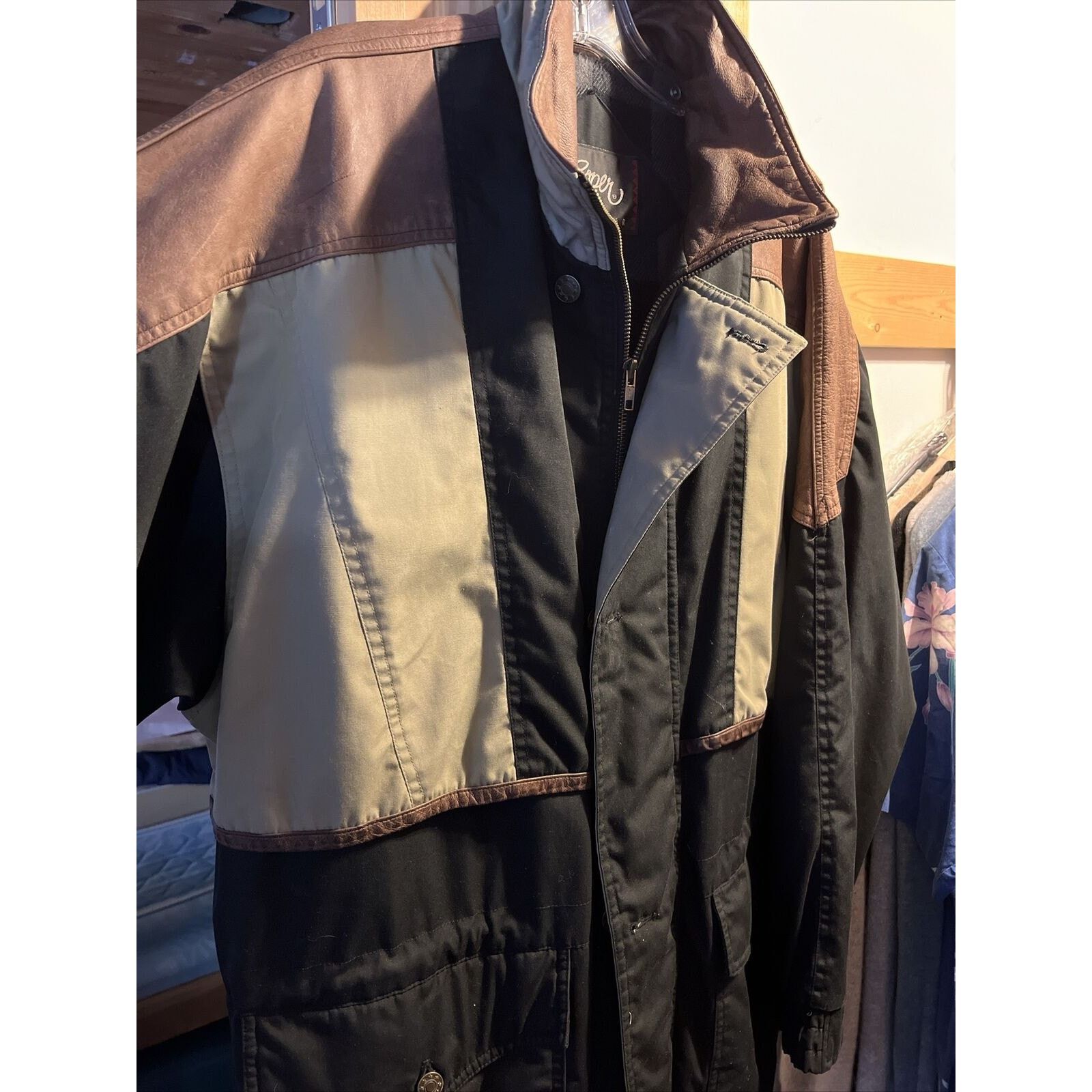 Roper Roper Range Gear Men's Size Large Black Flannel Lined Coat Size US L / EU 52-54 / 3 - 7 Thumbnail