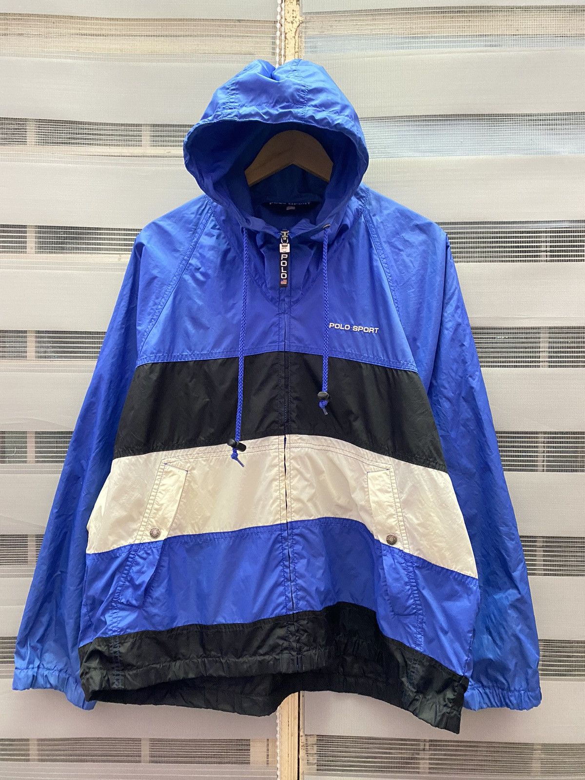 Polo Ralph Lauren × Ralph Lauren × Vintage Vintage 90s Polo Sport Spell Out Jacket Size US L / EU 52-54 / 3 - 1 Thumbnail