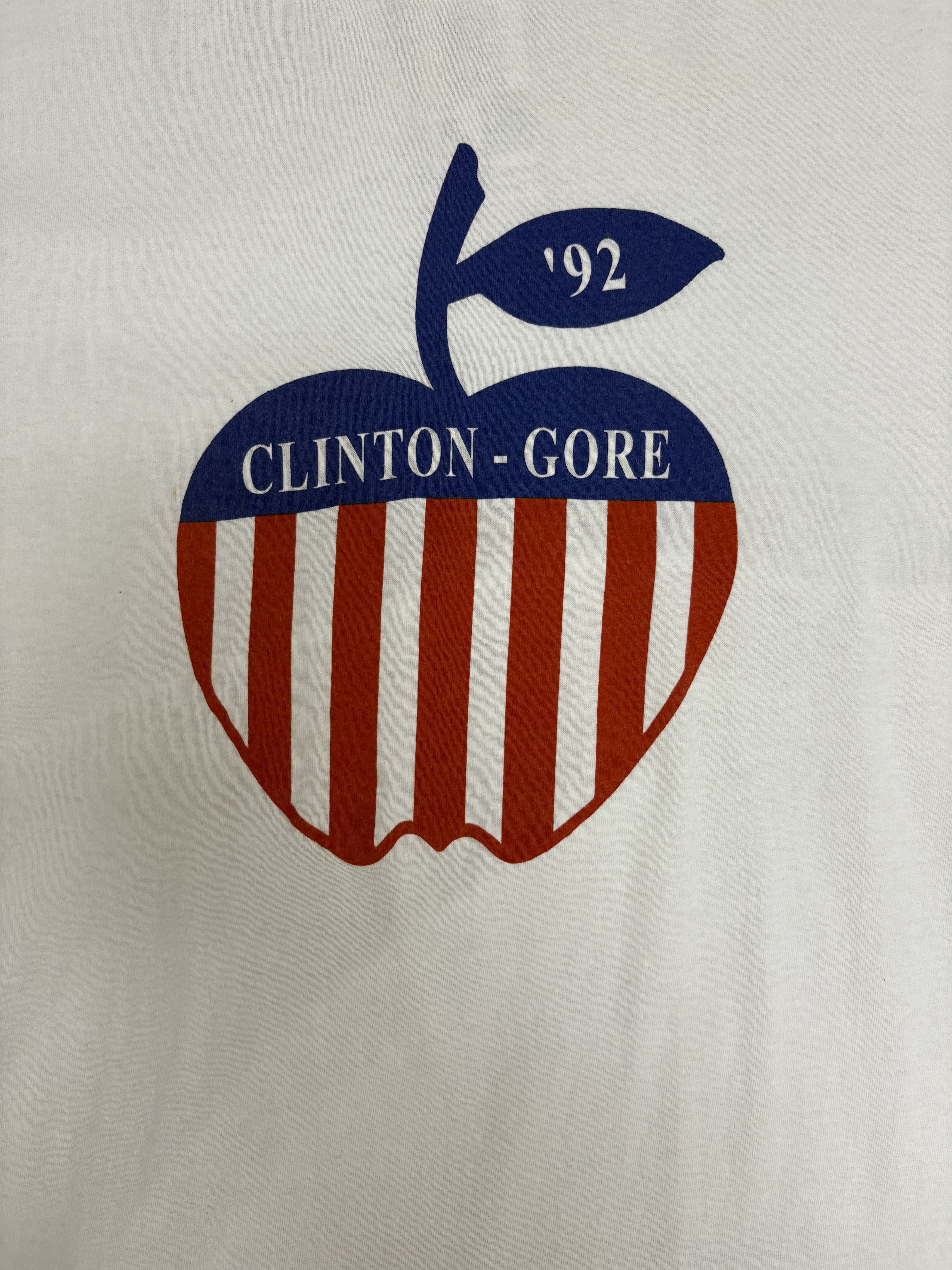 Vintage Bill Clinton & Gore 1992 Presidential Election Vintage Tee Size US XL / EU 56 / 4 - 2 Thumbnail