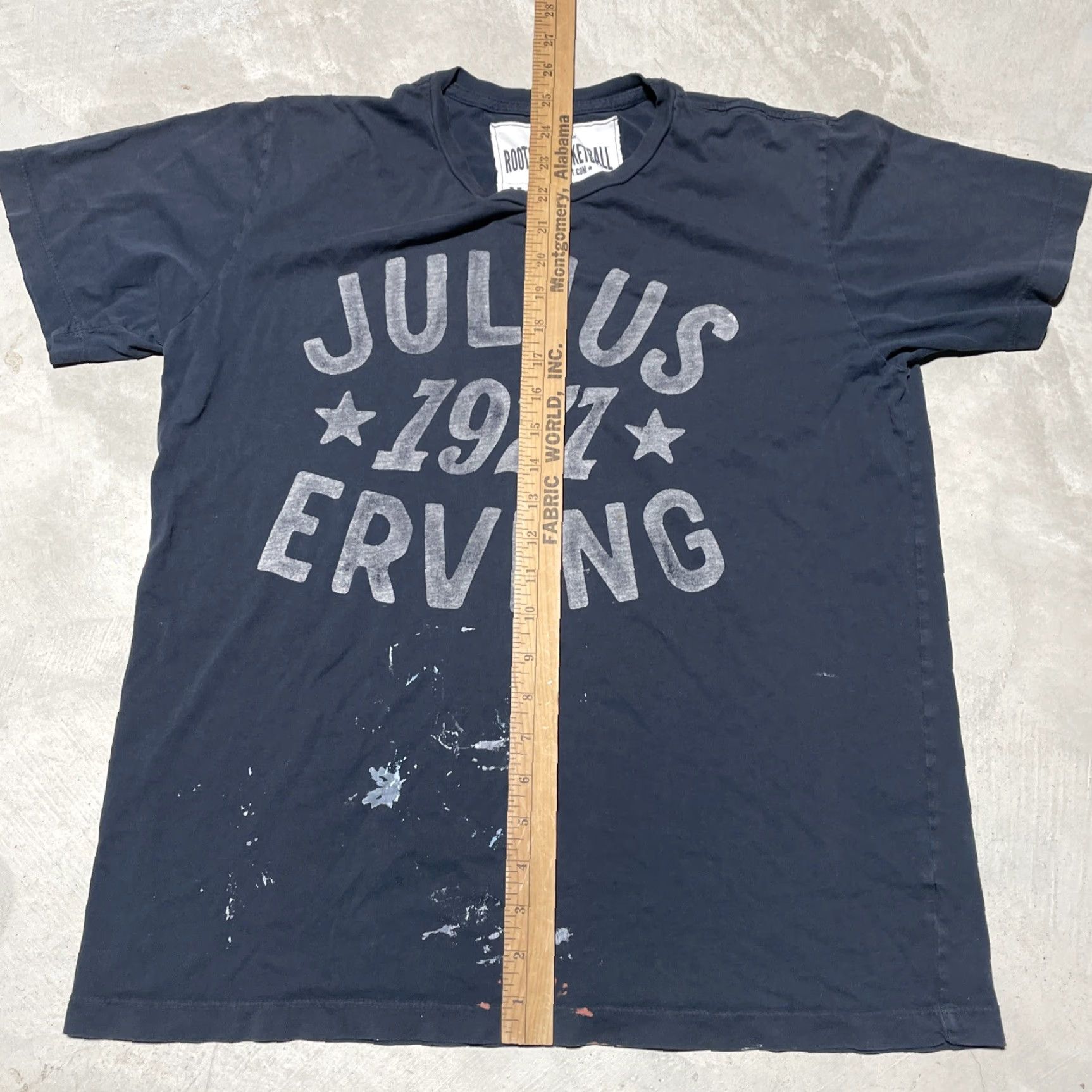 Roots Roots of Fight Julius Erving Basketball Shirt Short Sleeve Crew Neck M Black Cotton Men T-Shirt Vintage No SZ M Size US M / EU 48-50 / 2 - 5 Thumbnail