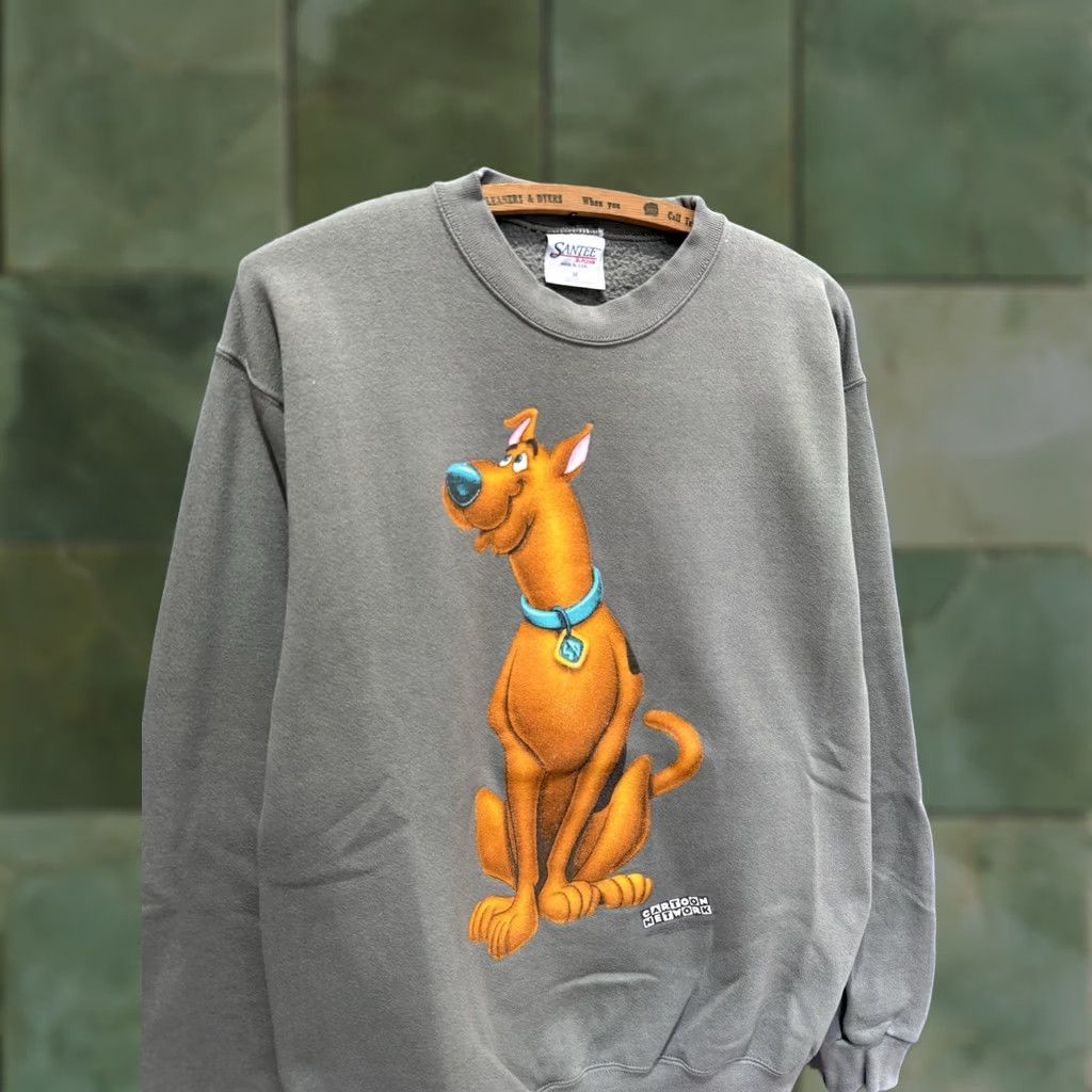 Vintage VINTAGE 90s Cartoon Network Scooby Doo Green Sweatshirt M Men Pullover Size M Green 90s Scooby Doo Sweatshirt Mens Size US M / EU 48-50 / 2 - 1 Thumbnail