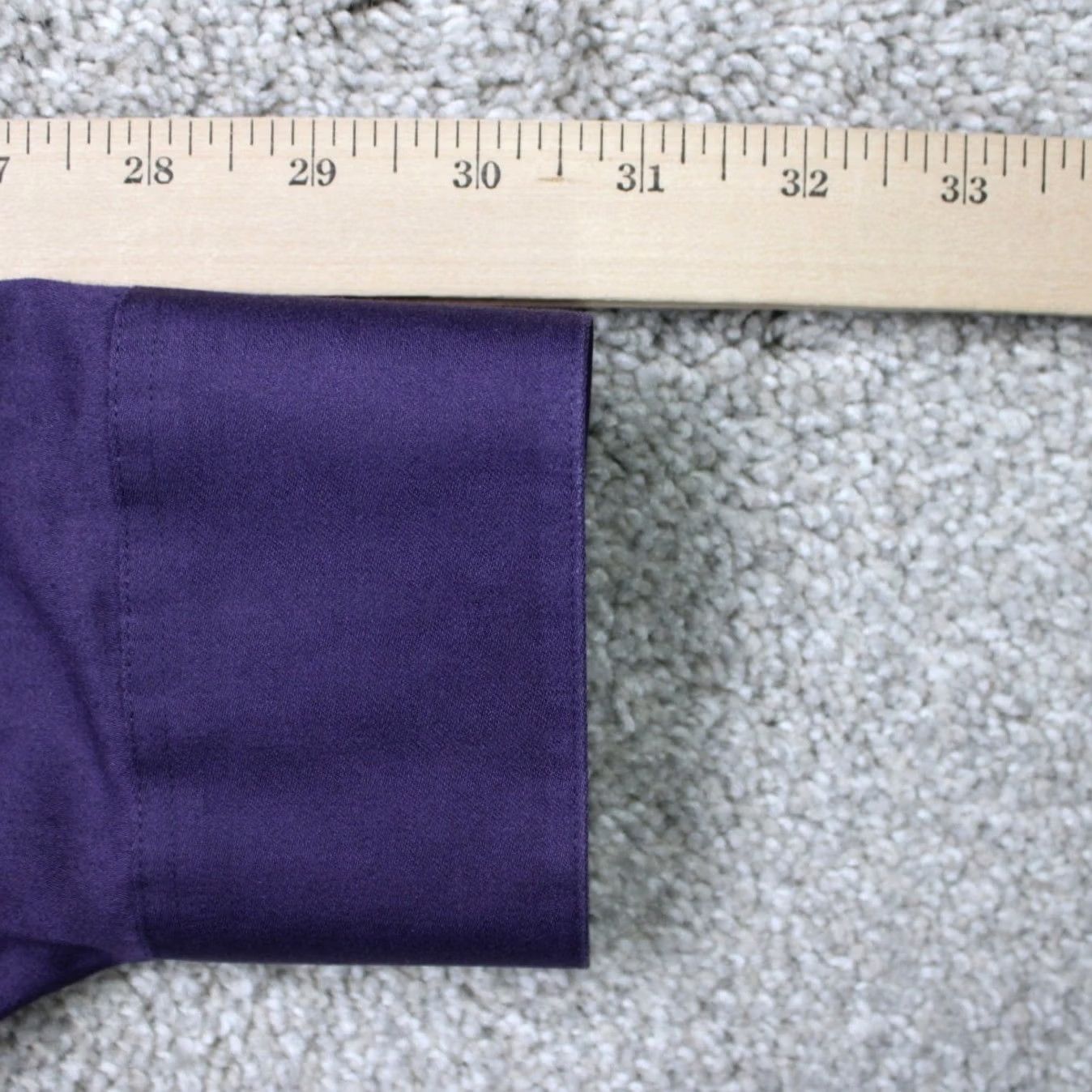 Geoffrey Beene Geoffrey Beene Shirt Mens Large Purple 16, 32/33 Long Sleeve Dress Shirt Cotton Blend Button Cuff Barrel Casual Business Vintage No Size US L / EU 52-54 / 3 - 7 Thumbnail