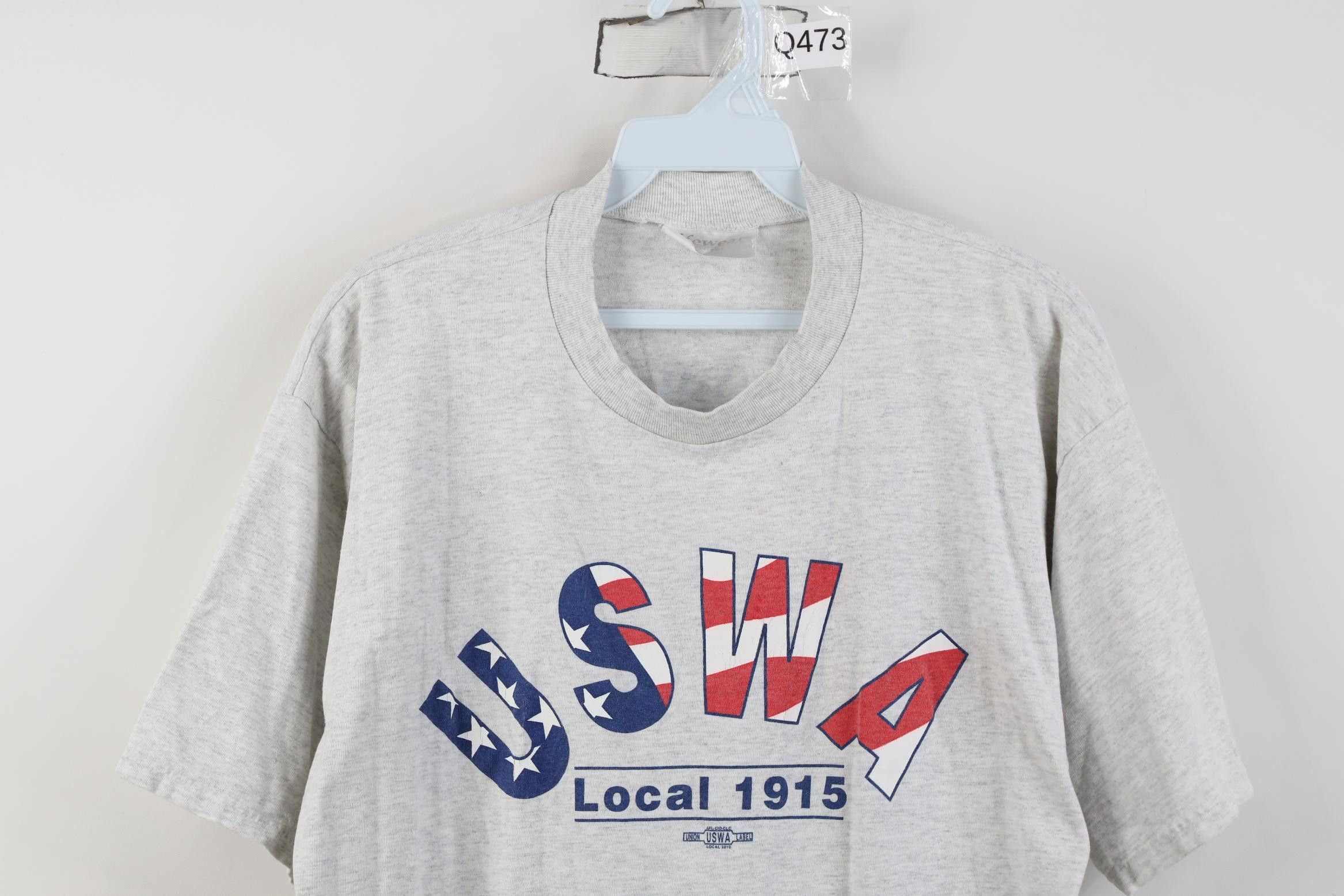 Vintage Vintage 90s Union United Steelworkers of America T-Shirt Size US L / EU 52-54 / 3 - 2 Thumbnail