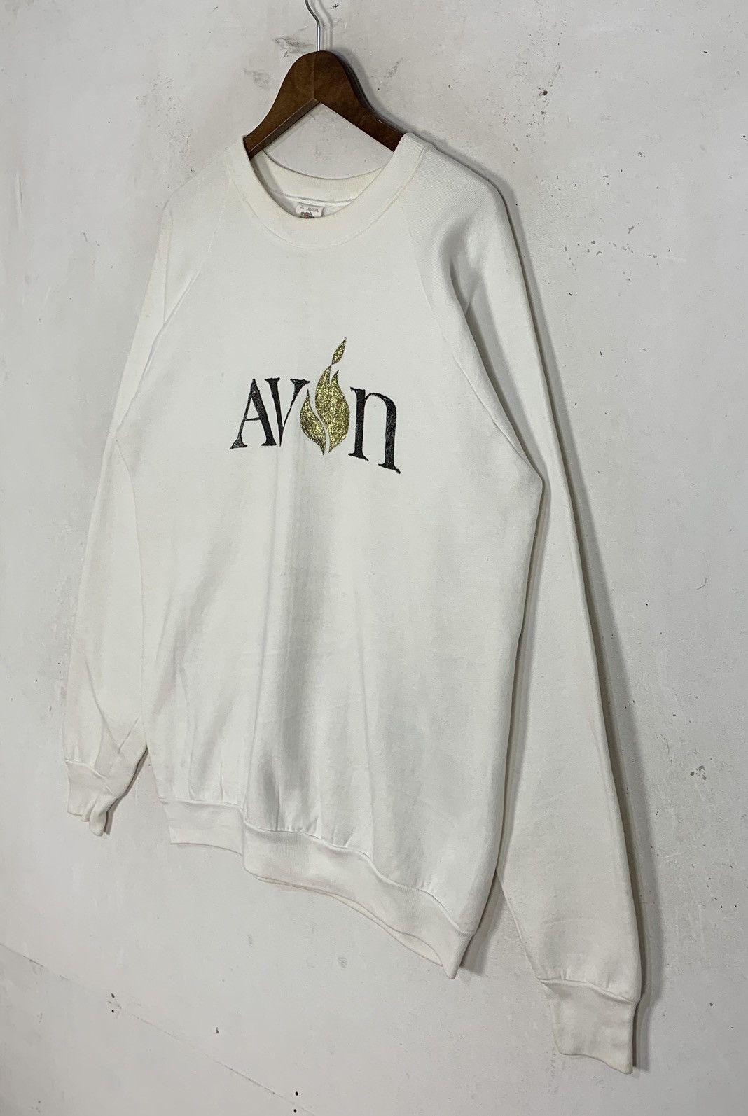 Vintage Vintage Fruit Of The Loom Avon Big Logo Flame sweatshirt Size M / US 6-8 / IT 42-44 - 6 Thumbnail