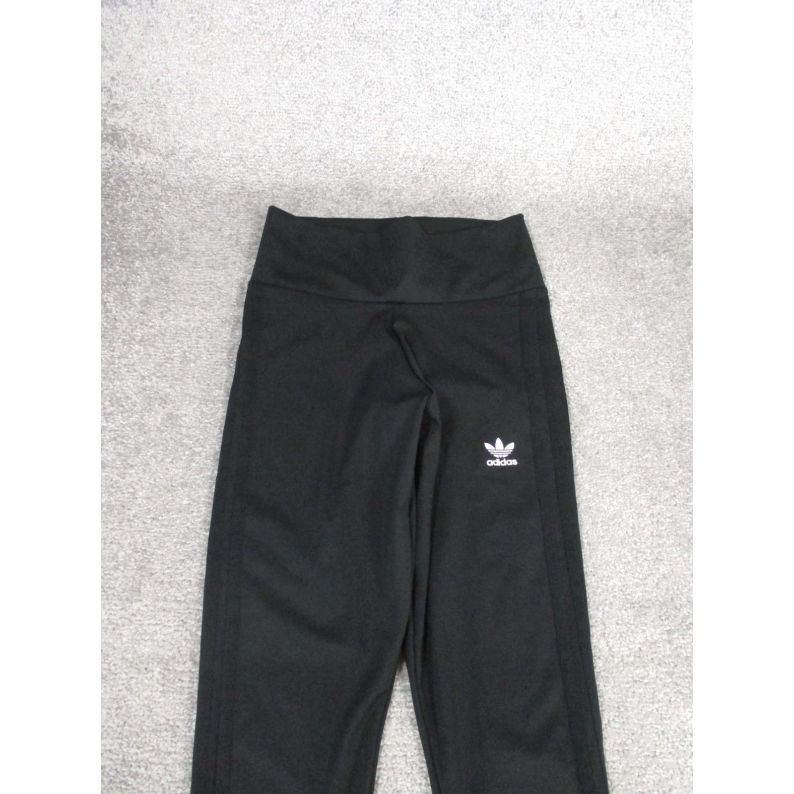 Adidas VINTAGE Adidas Leggings Womens Small Activewear Compression Fitness Black 90s Athleisure Womens Size 28" / US 6 / IT 42 - 2 Thumbnail