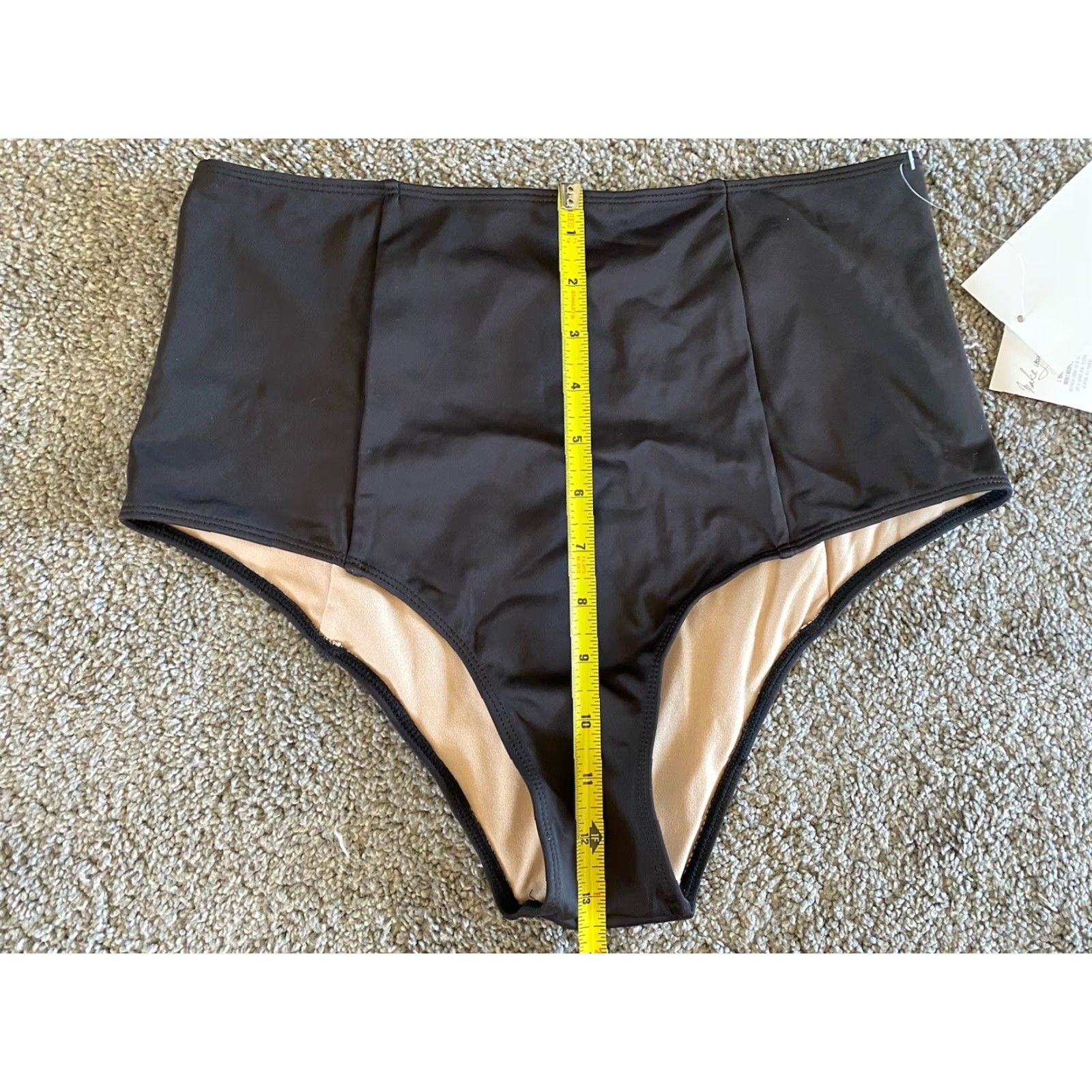 Vintage NWT Kortni Jeane Women’s Swimsuit Bottom Large Black Beach Womens L Black Bottom Size 36" / US 14 / IT 50 - 4 Thumbnail