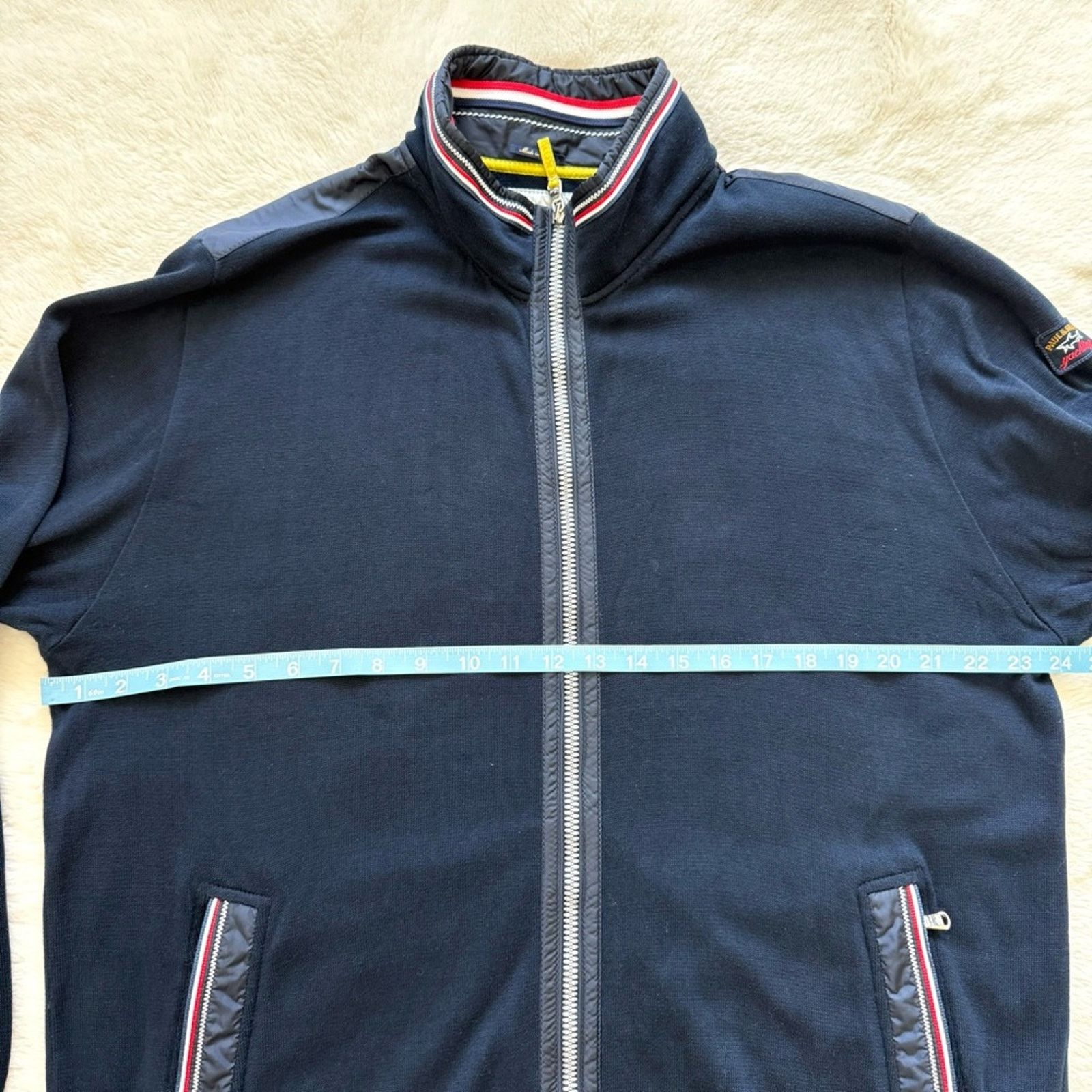 Paul & Shark Paul & Shark men cotton zipper cardigan size XL Size US XL / EU 56 / 4 - 6 Thumbnail