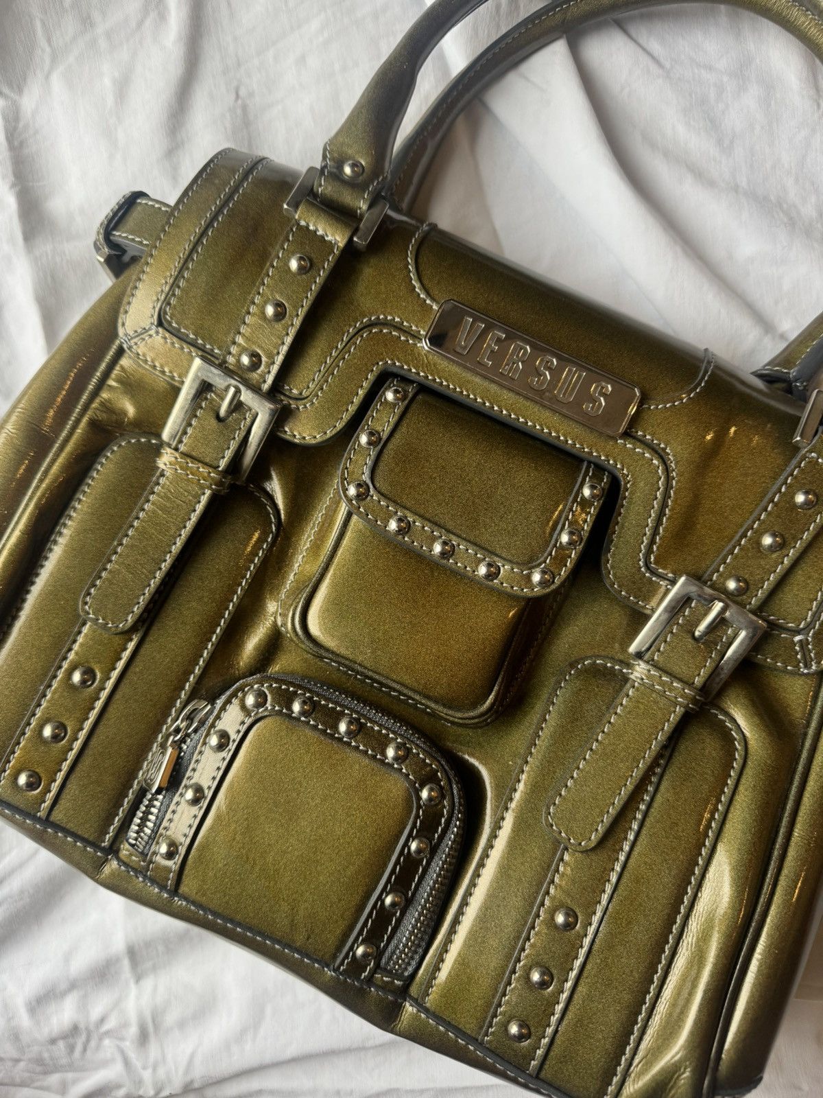 Versus Versace Versace Versus military bag in olive green Size ONE SIZE - 11 Thumbnail