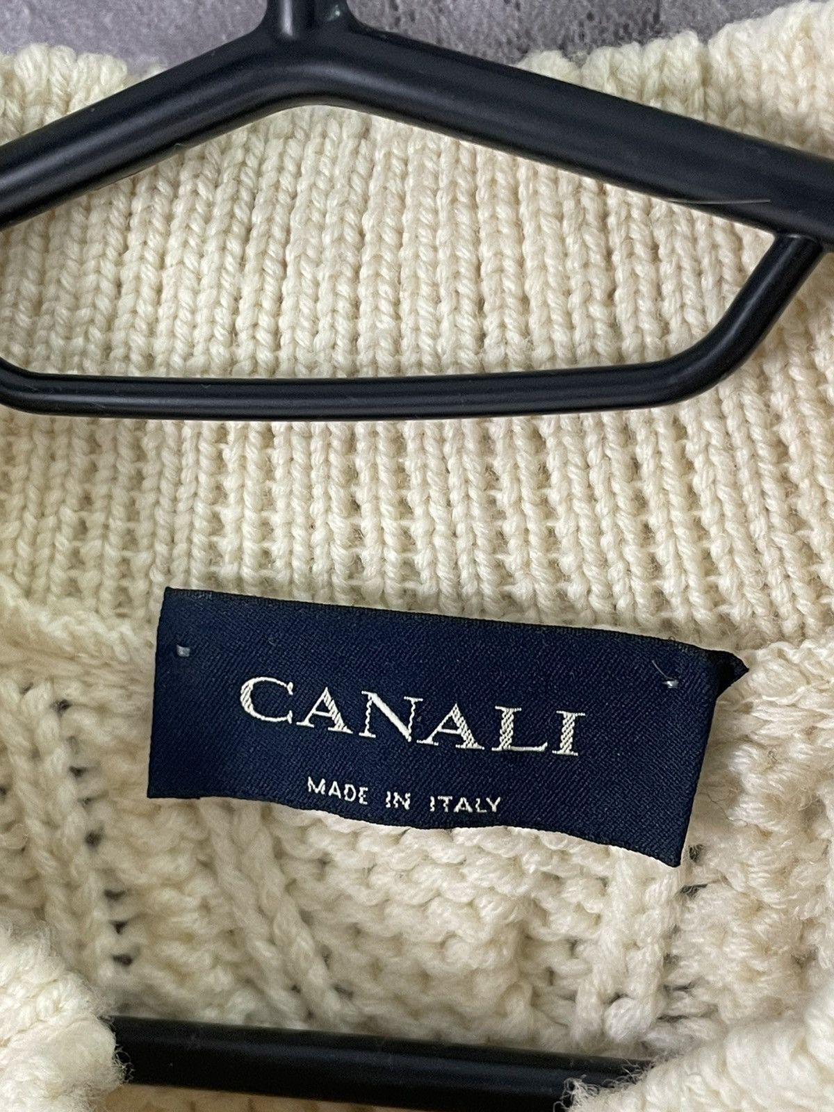 Canali Canali Avant Garde Luxury Chain Knit Sweater Size US L / EU 52-54 / 3 - 9 Thumbnail
