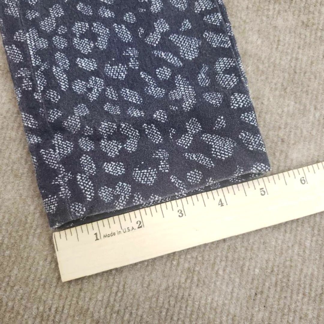 Banana Republic Banana Republic Cropped Pants Womens Sloan Purple Abstract Low Rise Stretch 0 Regular Size 28" / US 6 / IT 42 - 7 Thumbnail