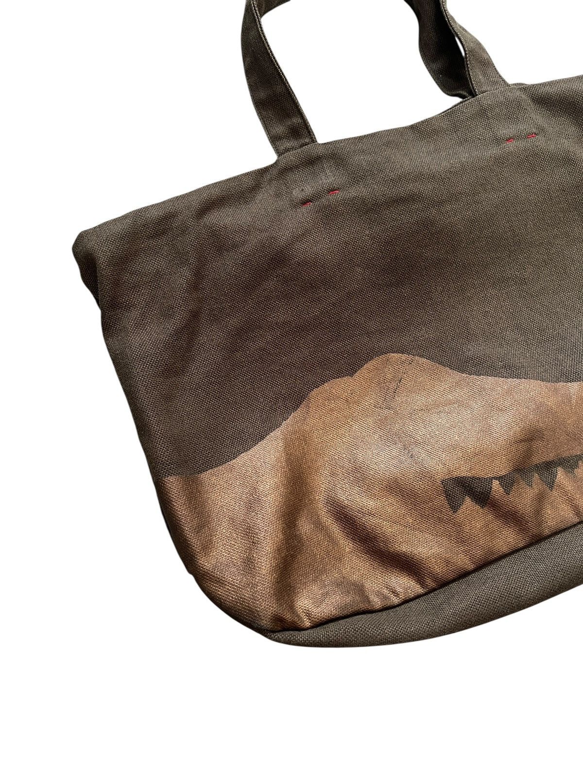 Y's 1990s Y’s For Living Crocodile Motif Canvas Boston Bag Size ONE SIZE - 4 Thumbnail