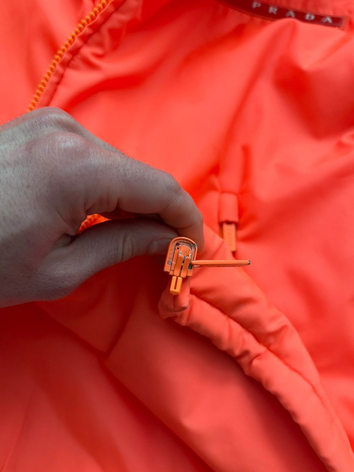 Prada Lines Rossa Fluorescent Tangerine Insulated Parka Size US S / EU 44-46 / 1 - 19 Thumbnail