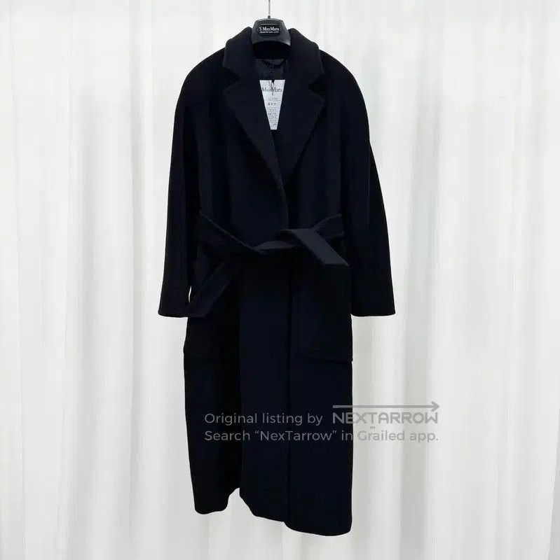 Max Mara MaxMara Elegant Black Cashmere Long Coat . Size XS / US 0-2 / IT 36-38 - 1 Thumbnail
