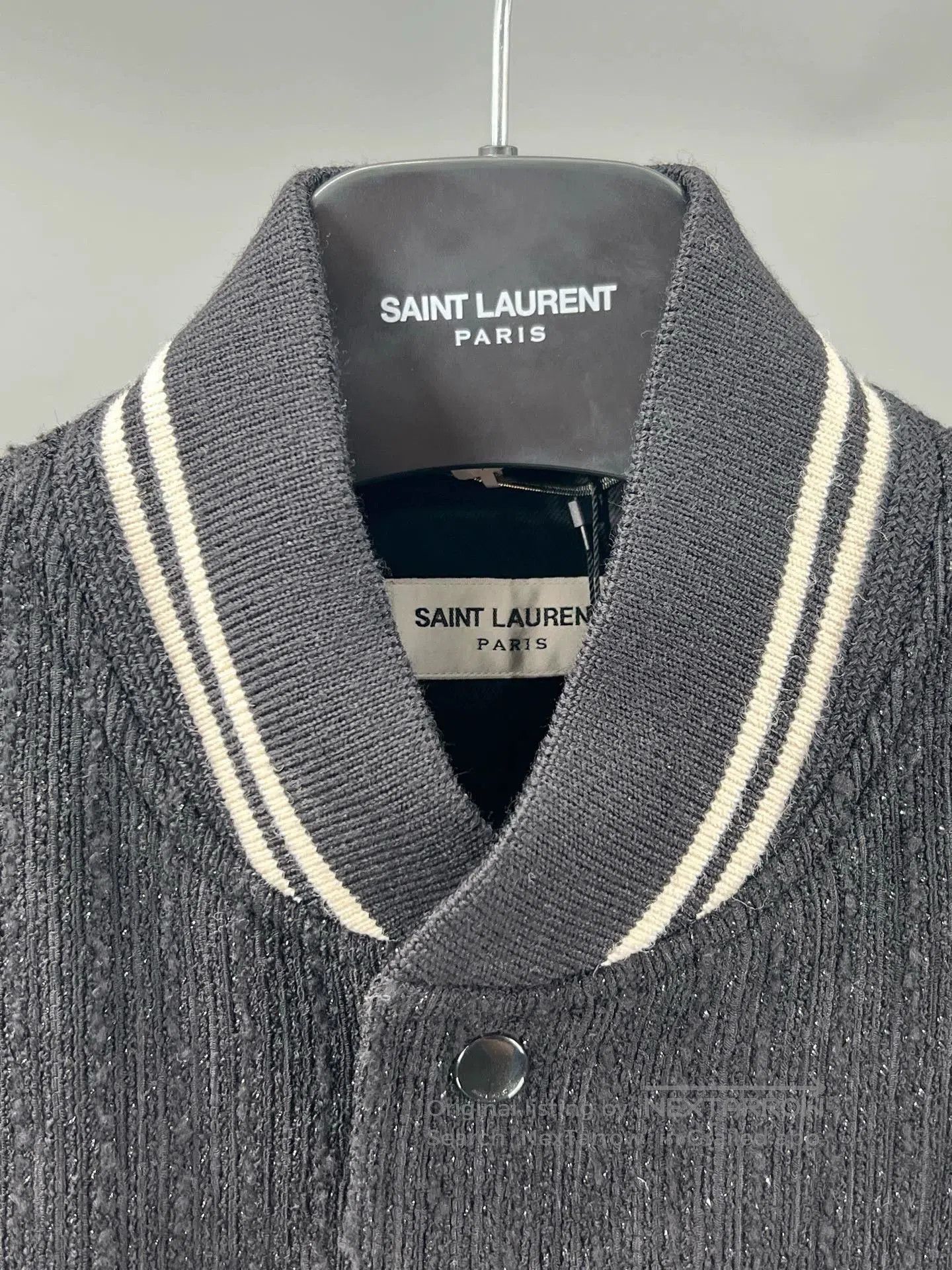 Yves Saint Laurent YSL Black Wool Blend Long Sleeve Jacket. Size US M / EU 48-50 / 2 - 2 Thumbnail