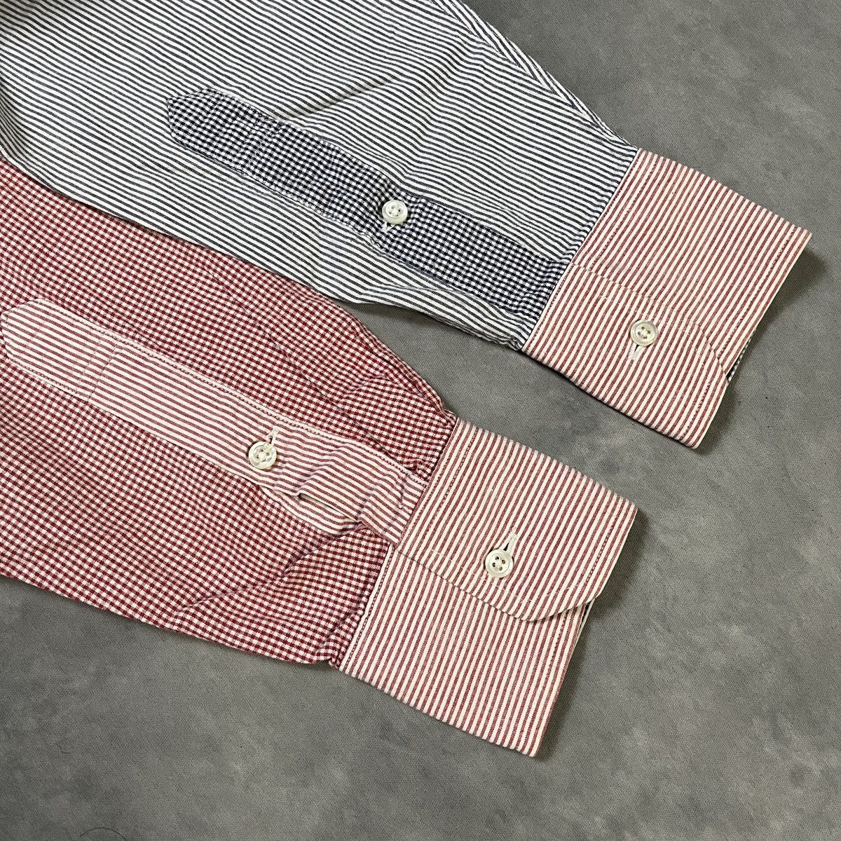 Thom Browne Thom Browne Multi Color Button Down Casual Long Shirt Size US L / EU 52-54 / 3 - 6 Thumbnail