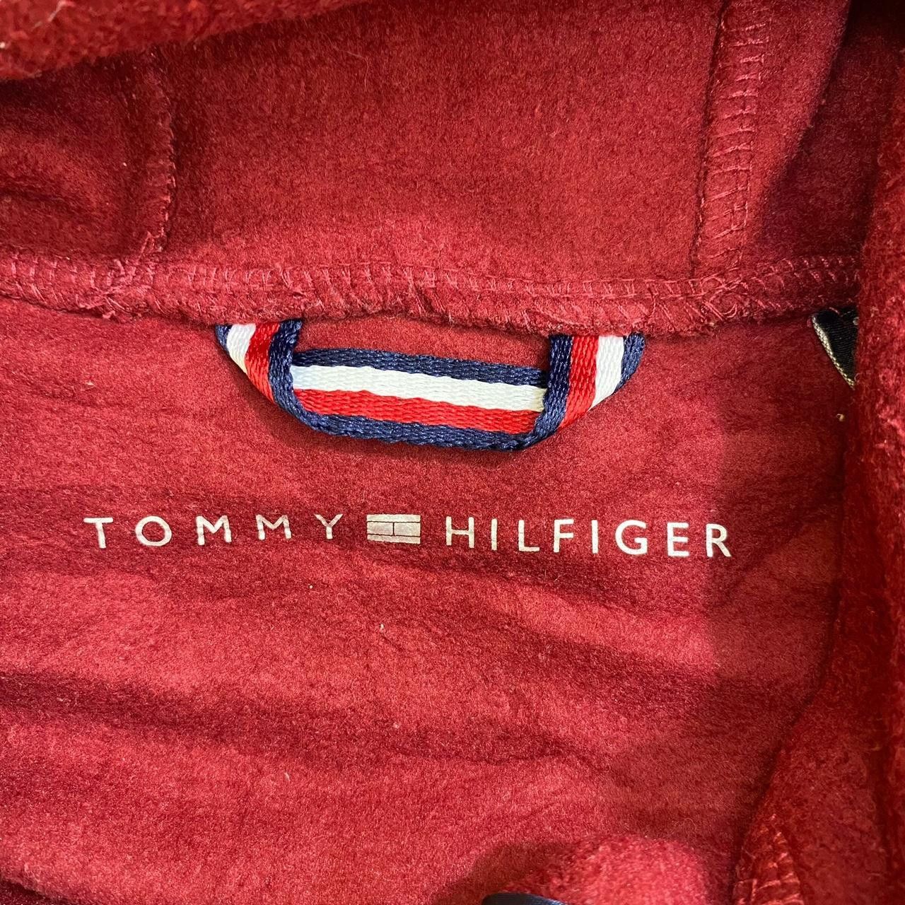Tommy Hilfiger Vintage TOMMY HILFIGER 1985 Flag Striped Fleece Hoodie Size XL / US 12-14 / IT 48-50 - 5 Thumbnail