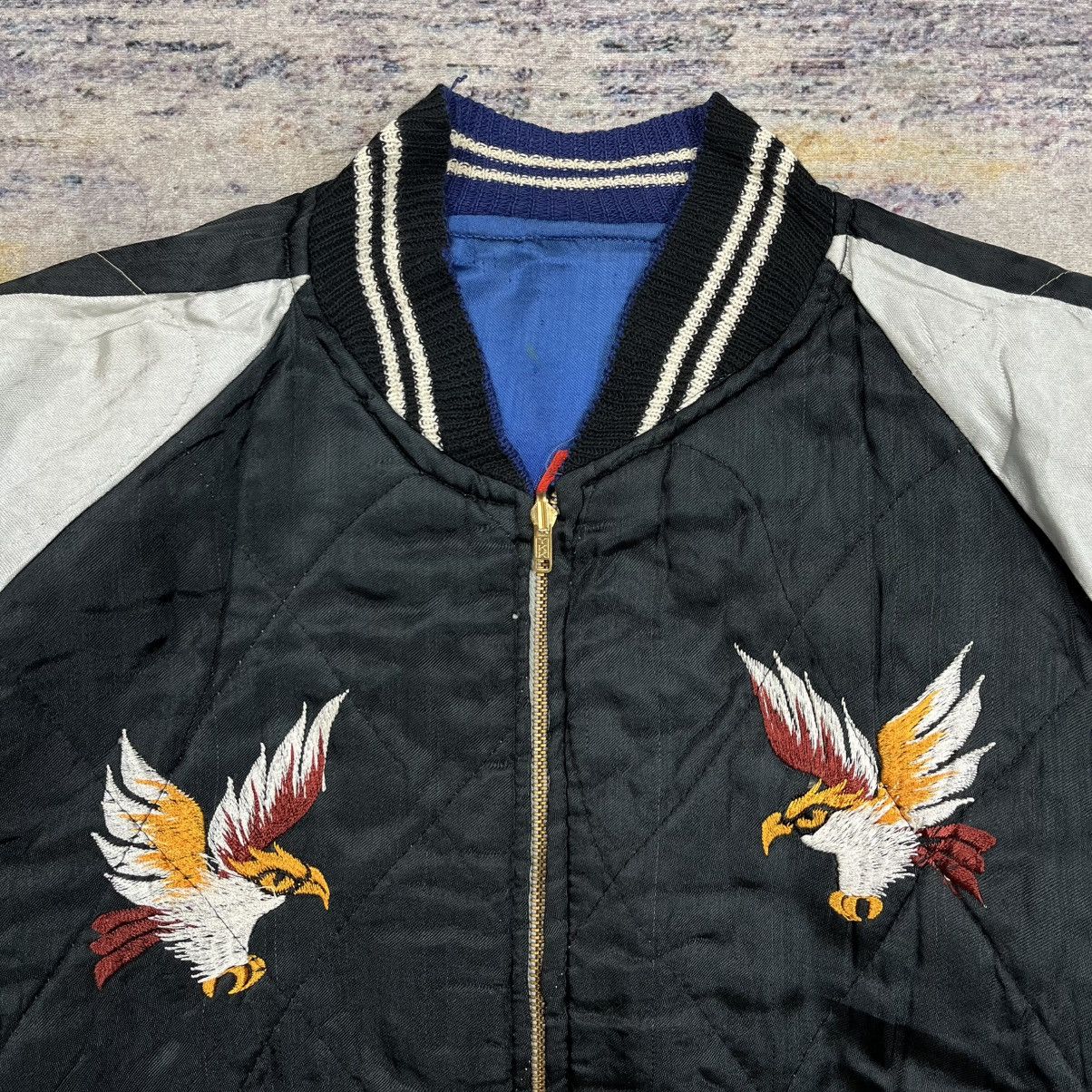 Vintage Vintage 70s / 80s souvenir sukajan reversible jacket japan Size US L / EU 52-54 / 3 - 15 Thumbnail